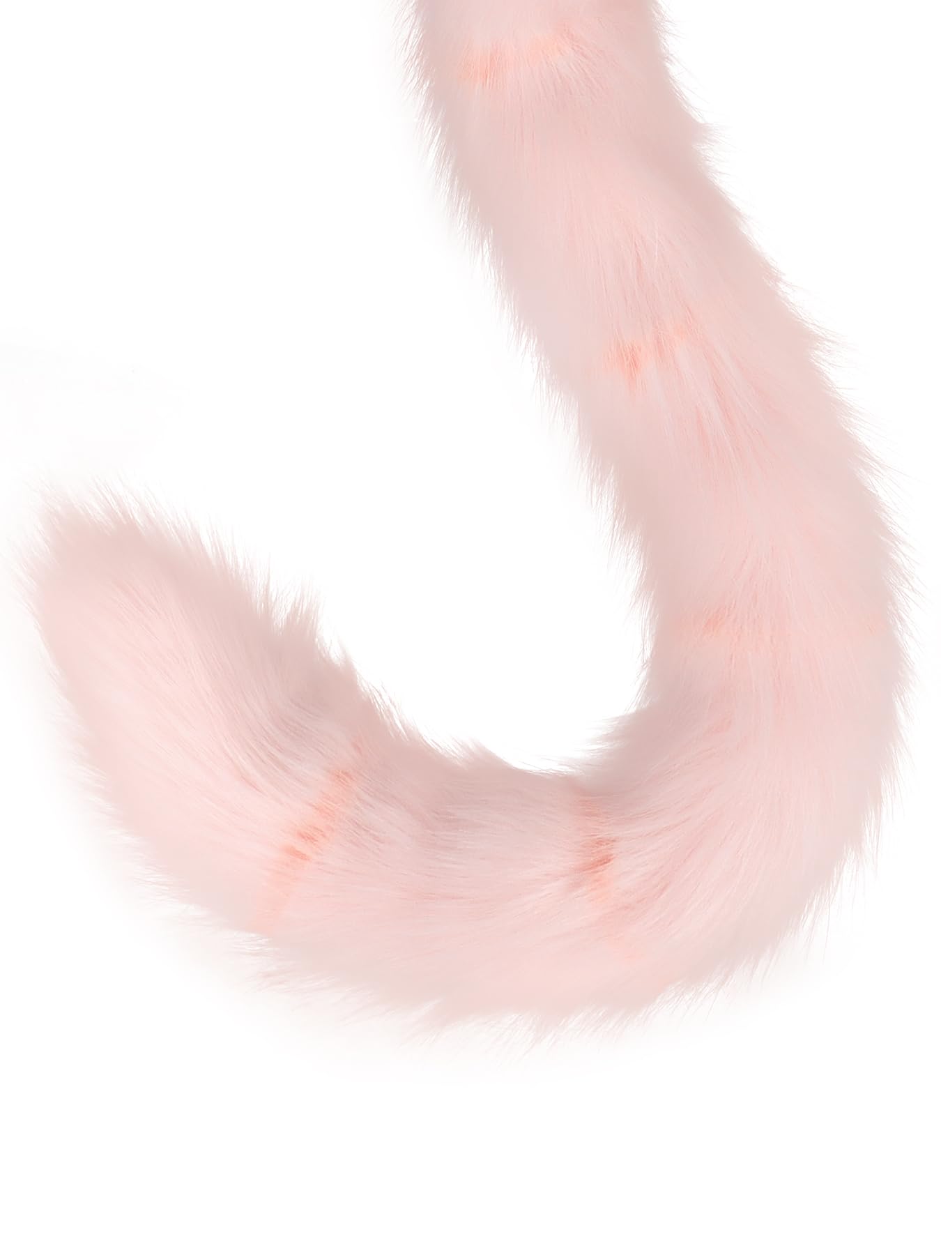 QinRuan Animal Cosplay Costume Accessories Furry Faux Fur Cat Ears Headband and Fox Tail Set Halloween Accessory