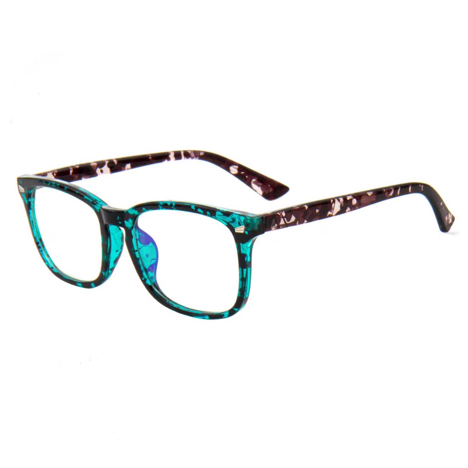 MAXJULI Blue Light Blocking Glasses,Computer Reading/Gaming/TV/Phones Glasses for Women Men(Transparent)