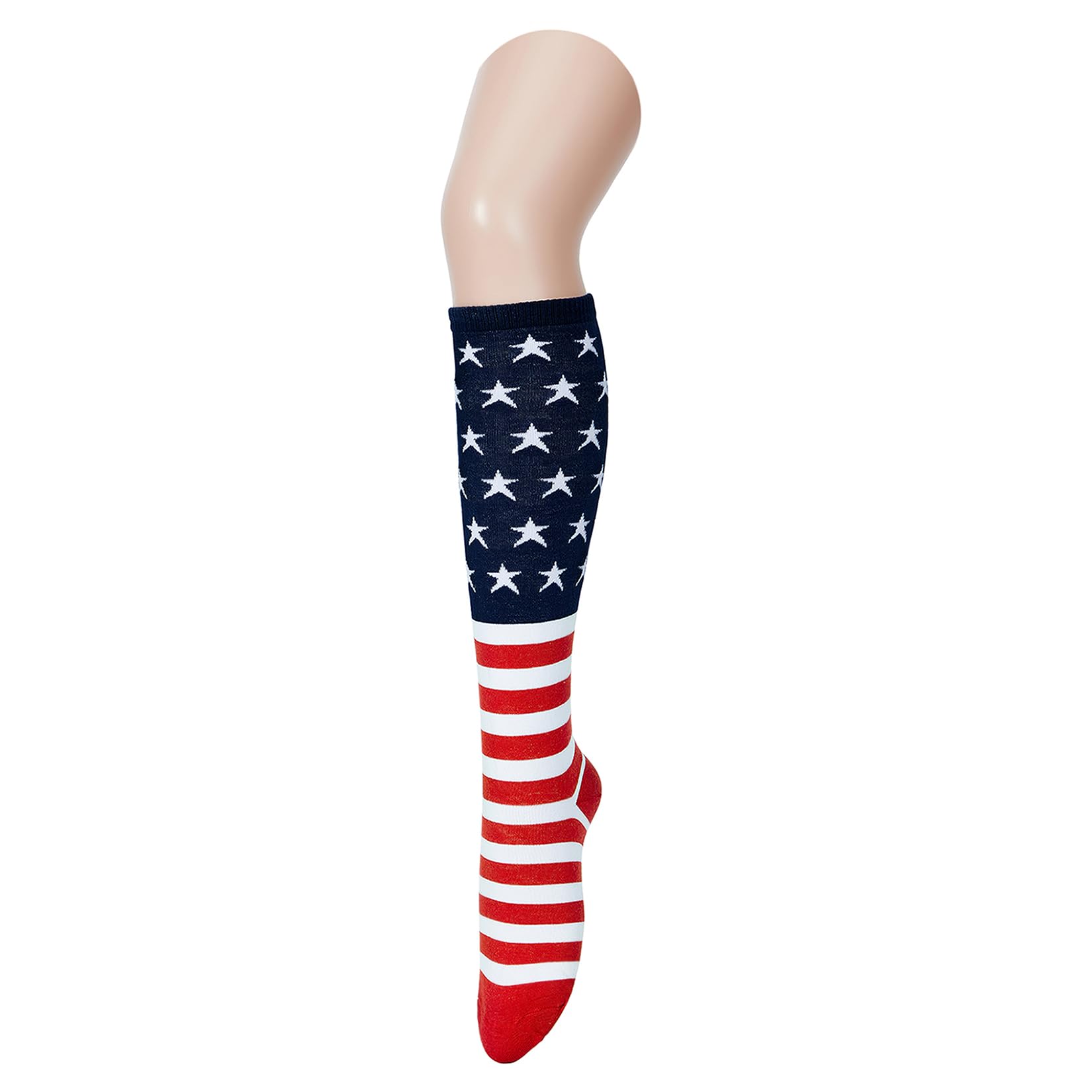 Century Star Knee High Striped Socks for Women - Long Thin Tube Sports Thigh High Socks Tall Stockings