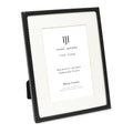 Isaac Jacobs 6x8 (Matted 4x6) Black Metal Rope Border Picture Frame, Horizontal & Vertical for Tabletop and Wall Display, Home Decor, Metal Frame (6x8 (Matted 4x6), Black)