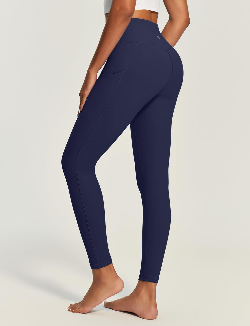 IUGA Compression Leggings for Women Tummy Control No Front Seam Leggings with Pockets High Waisted Workout Yoga Pants