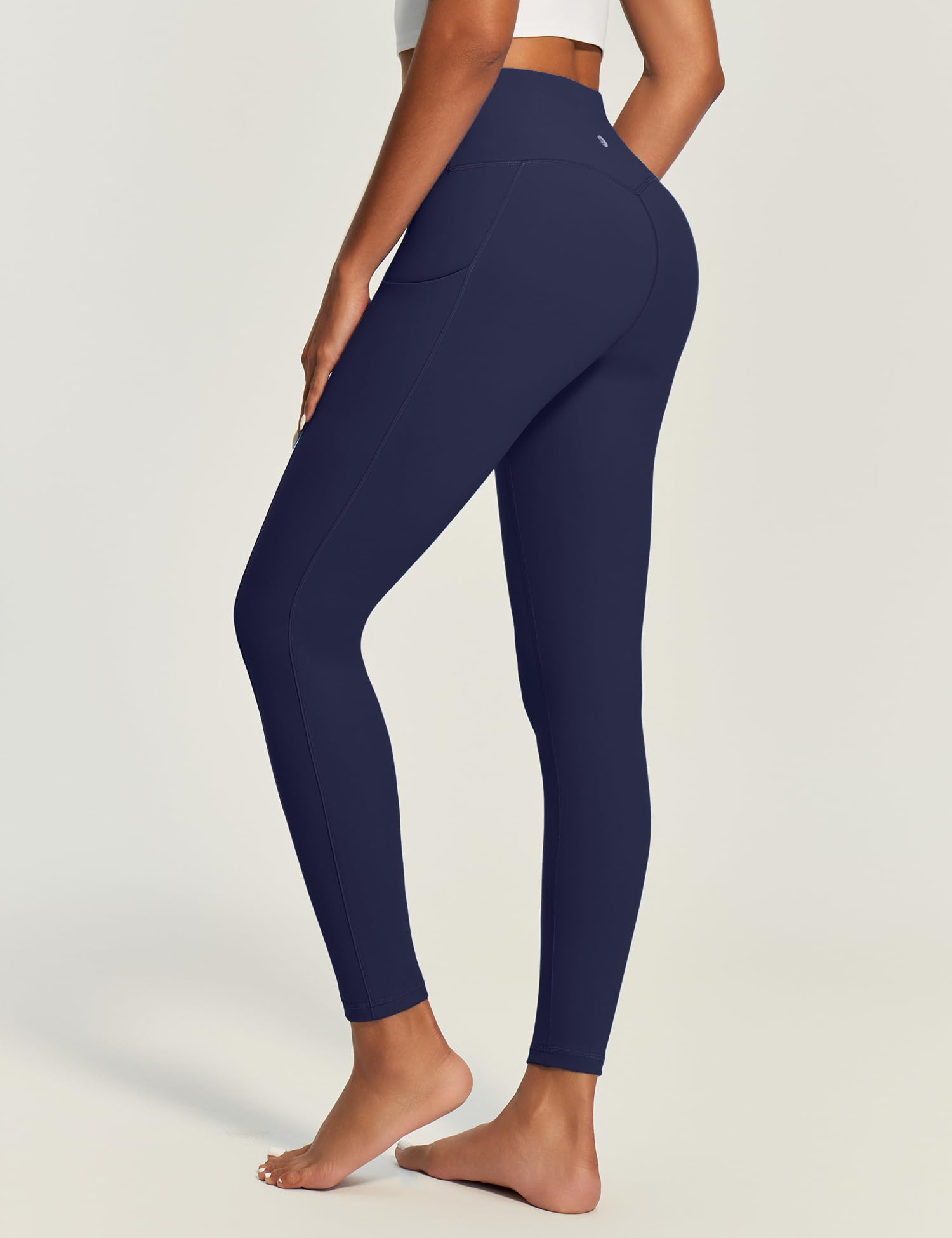 IUGA Compression Leggings for Women Tummy Control No Front Seam Leggings with Pockets High Waisted Workout Yoga Pants