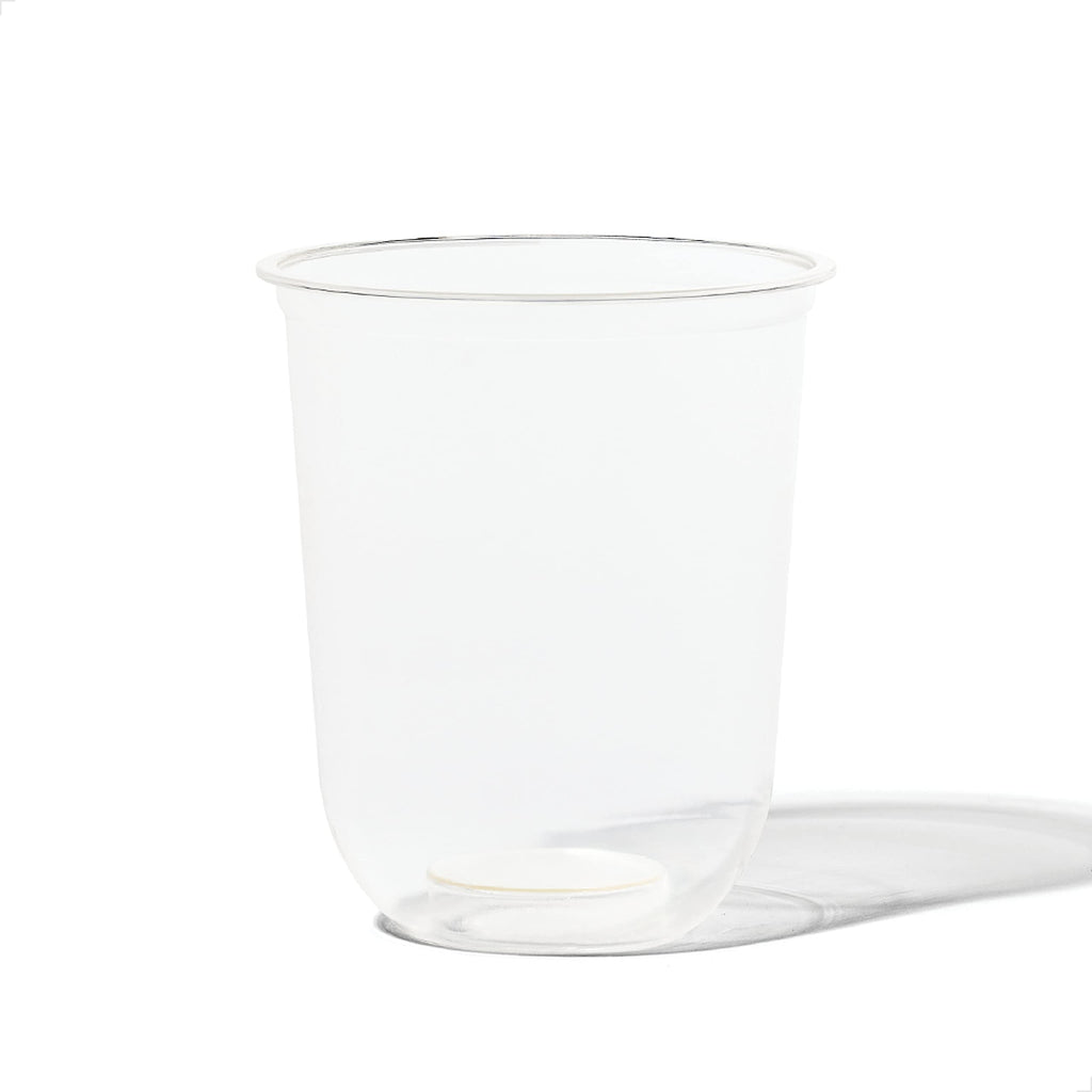 TOSSWARE NATURAL 12oz Arc - Plant Based 98mm Clear Cold Cups - Plastic Alternative for Parties, Bachelorettes, Weddings - Recyclable - Set of 100