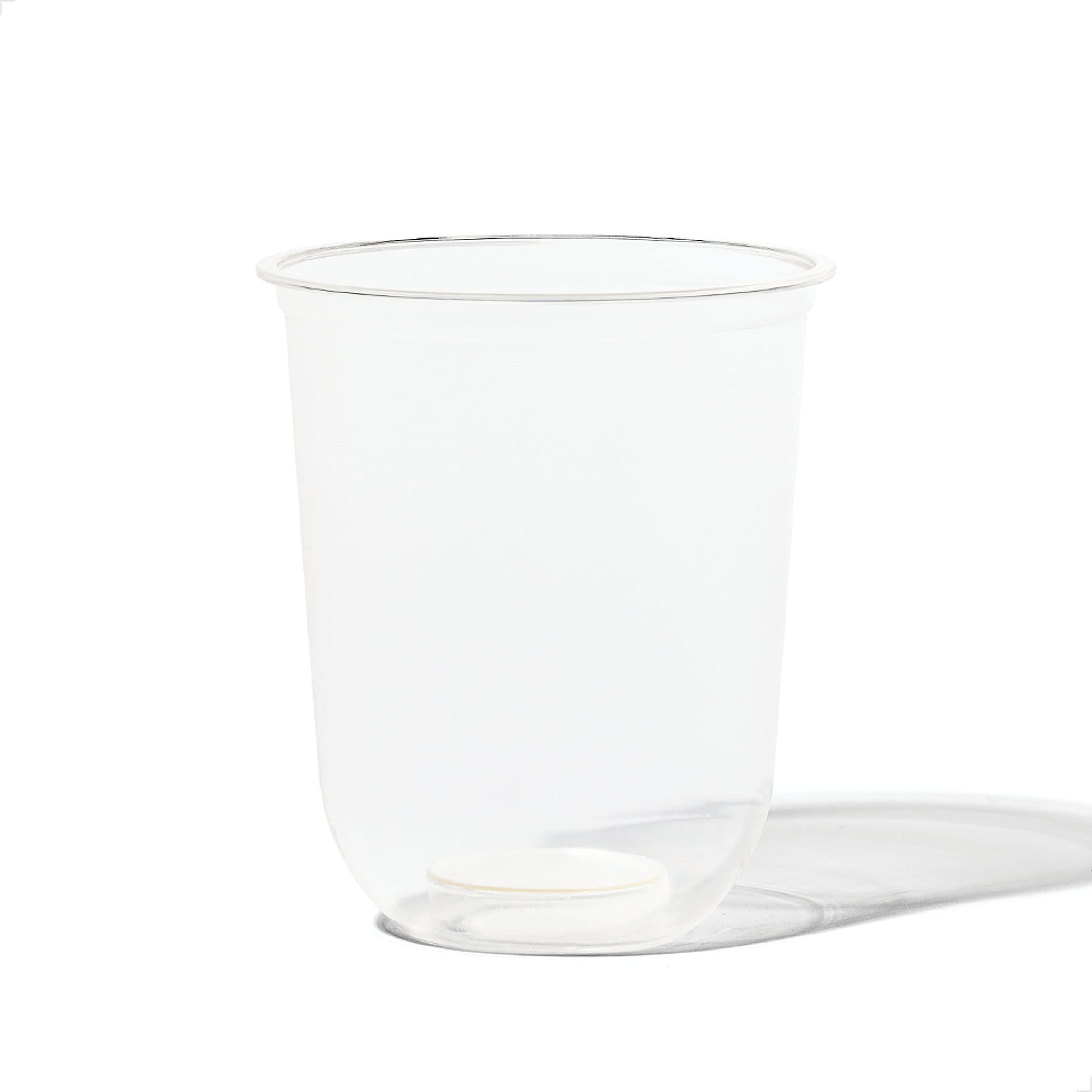 TOSSWARE NATURAL 12oz Arc - Plant Based 98mm Clear Cold Cups - Plastic Alternative for Parties, Bachelorettes, Weddings - Recyclable - Set of 100