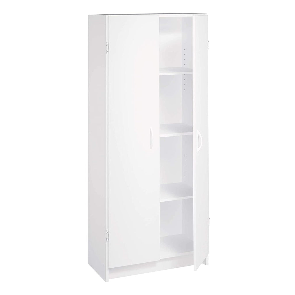 ClosetMaid Pantry Cabinet Cupboard with 2 Doors, Adjustable Shelves, Standing, Storage for Kitchen, Laundry or Utility Room, Natural Gray