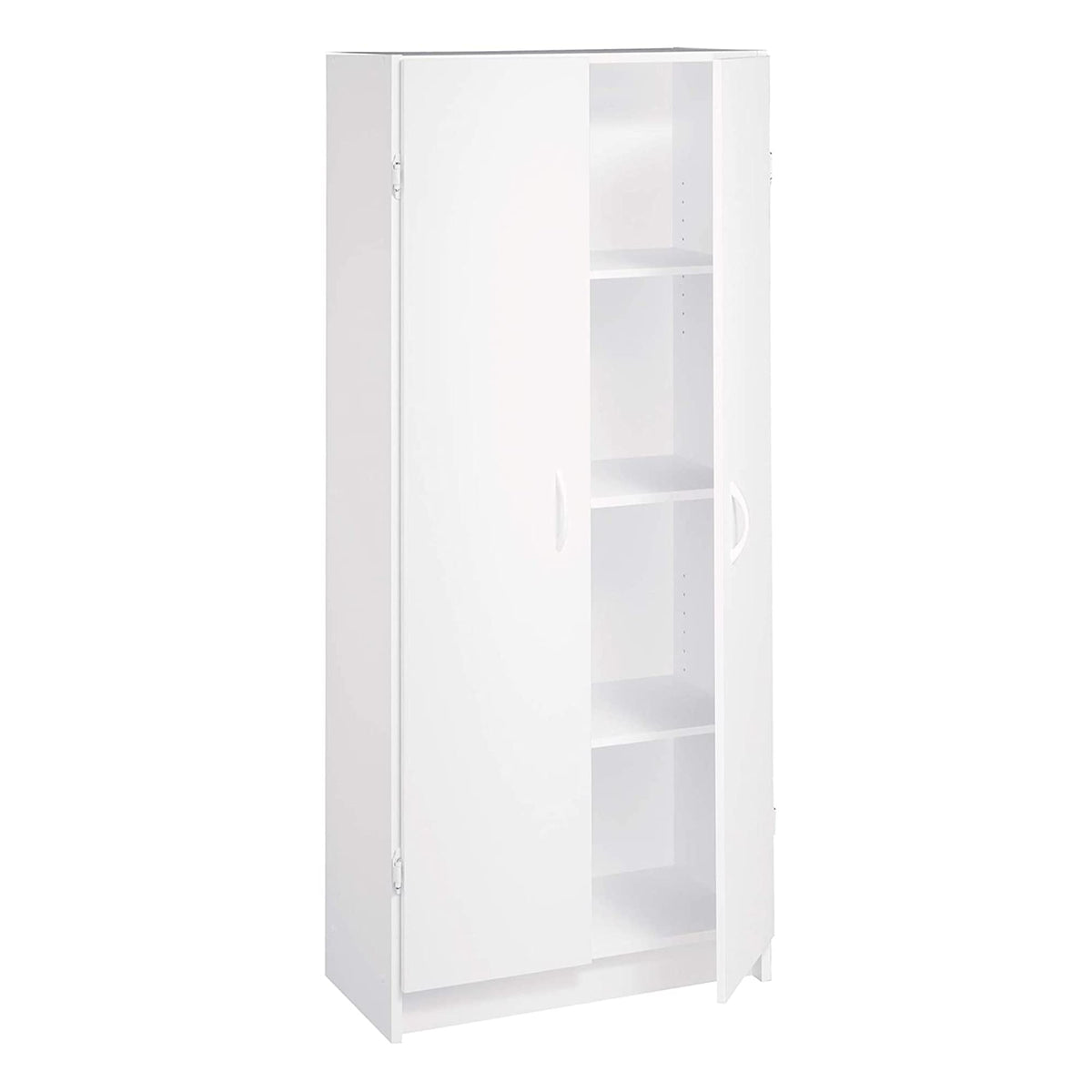 ClosetMaid Pantry Cabinet Cupboard with 2 Doors, Adjustable Shelves, Standing, Storage for Kitchen, Laundry or Utility Room, Natural Gray