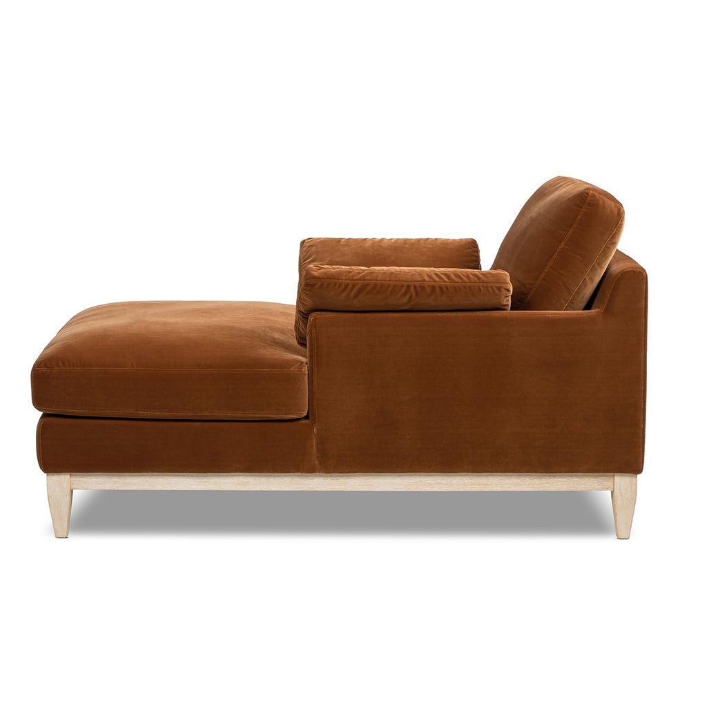 Jennifer Taylor Home Pasadena 36" Wide Modern Farmhouse Accent Arm Chair, Burnt Orange Performance Velvet