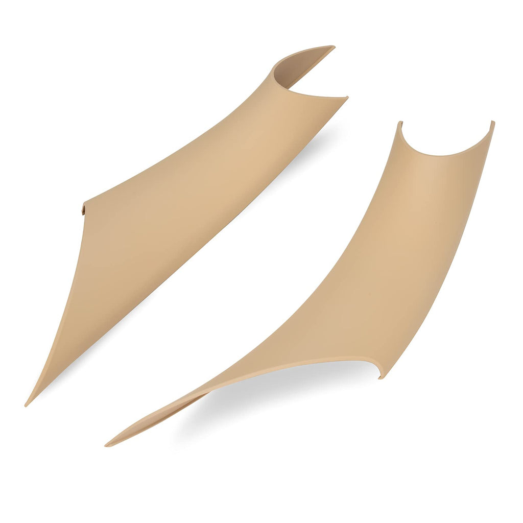 Gelunxin Door Pull Handle Cover for BMW 320,328,330,335,M3 2012-2018 & BMW 428, 435,M4 2014-2017 (Left Rear+Right Rear, Beige)