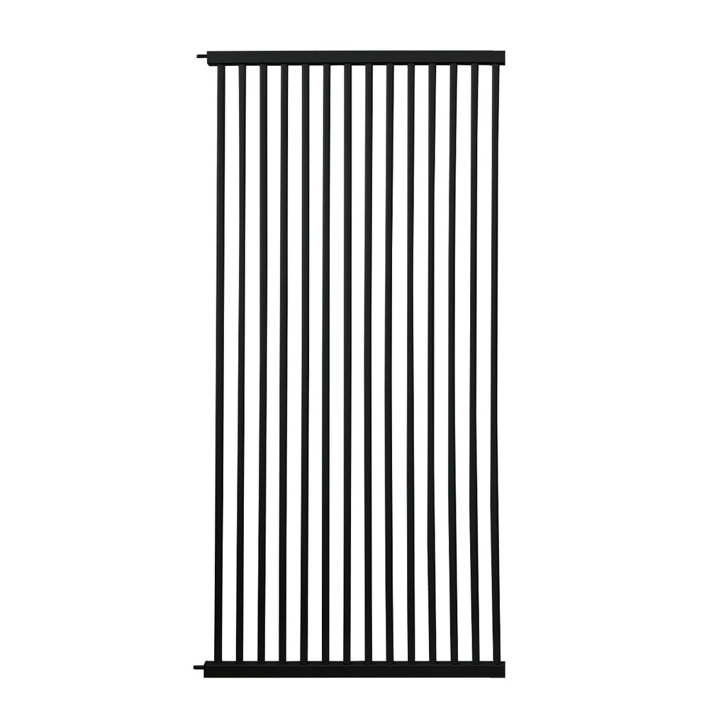 Lumizone Extra Tall Cat Gate Extension Kit 55.12" High 4.13" Wide Black | Tall Pet Gate Dog Gate for Doorway Hallway Stairs Pressure Mounted Extra Wide 1.37" Gap No Drilling