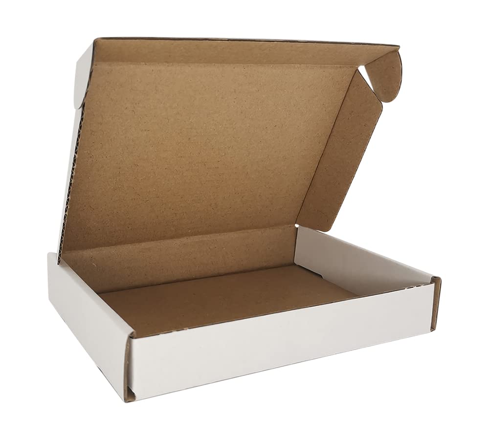 4x4x1'' Small Shipping Boxes 25 Pack, Corrugated Cardboard Mailers for Business, Black (CM441B25)