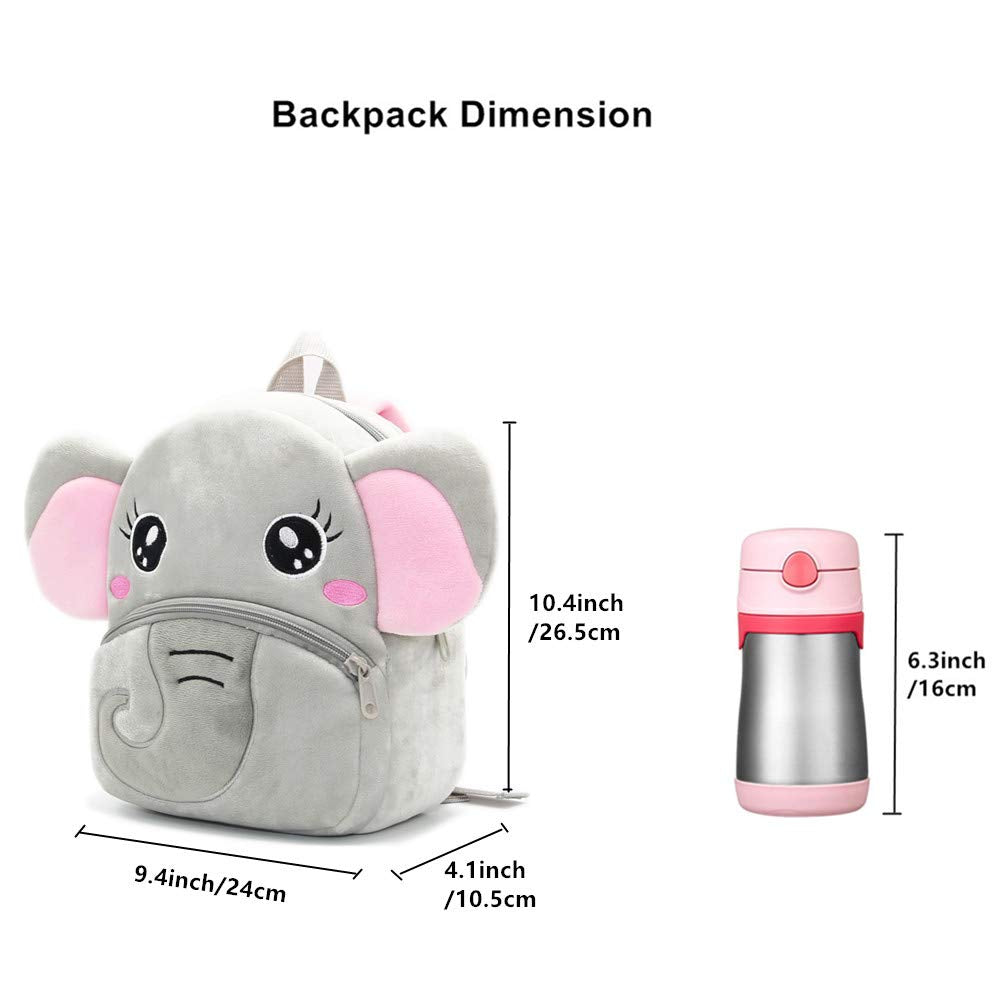 NICE CHOICE Cute Toddler Backpack Toddler Bag Plush Animal Cartoon Mini Travel Bag for Baby Girl Boy 2-6 Years(BB Unicorn)