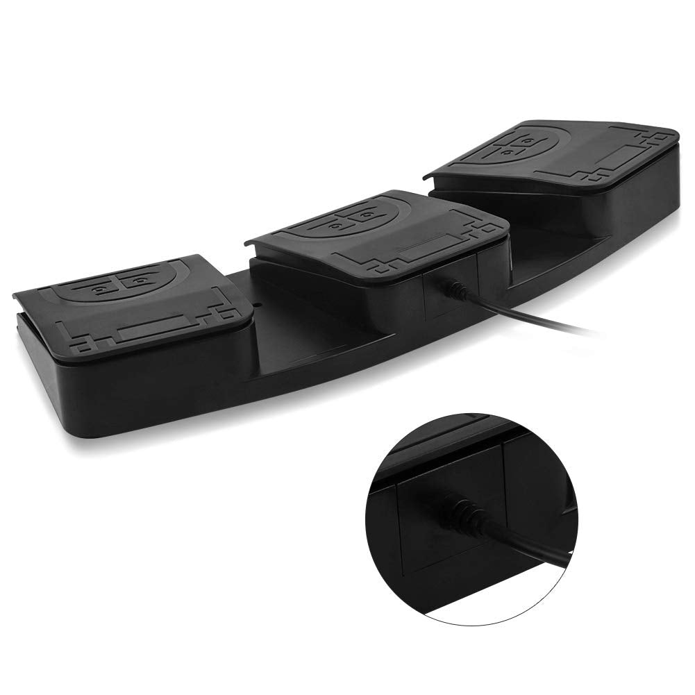 iKKEGOL Upgraded USB Single Foot Pedal Optical Switch Control One Key Program Computer Keyboard Mouse Game Action HID