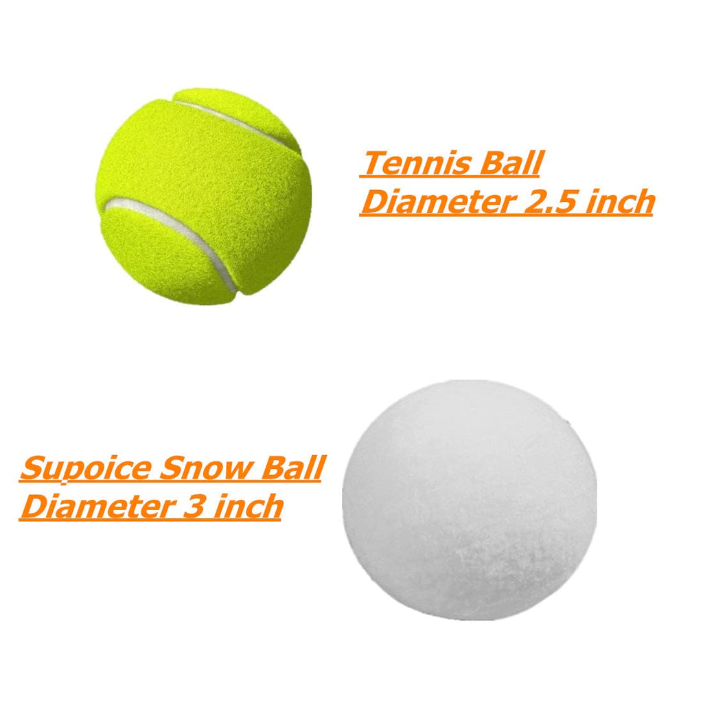 Supoice 30 Pack Snow Fight Balls 3 Inch Large Size Christmas & Winter Holiday Realistic Fake Snow Toys for Indoor & Outdoor Snow Fight & Toss Game