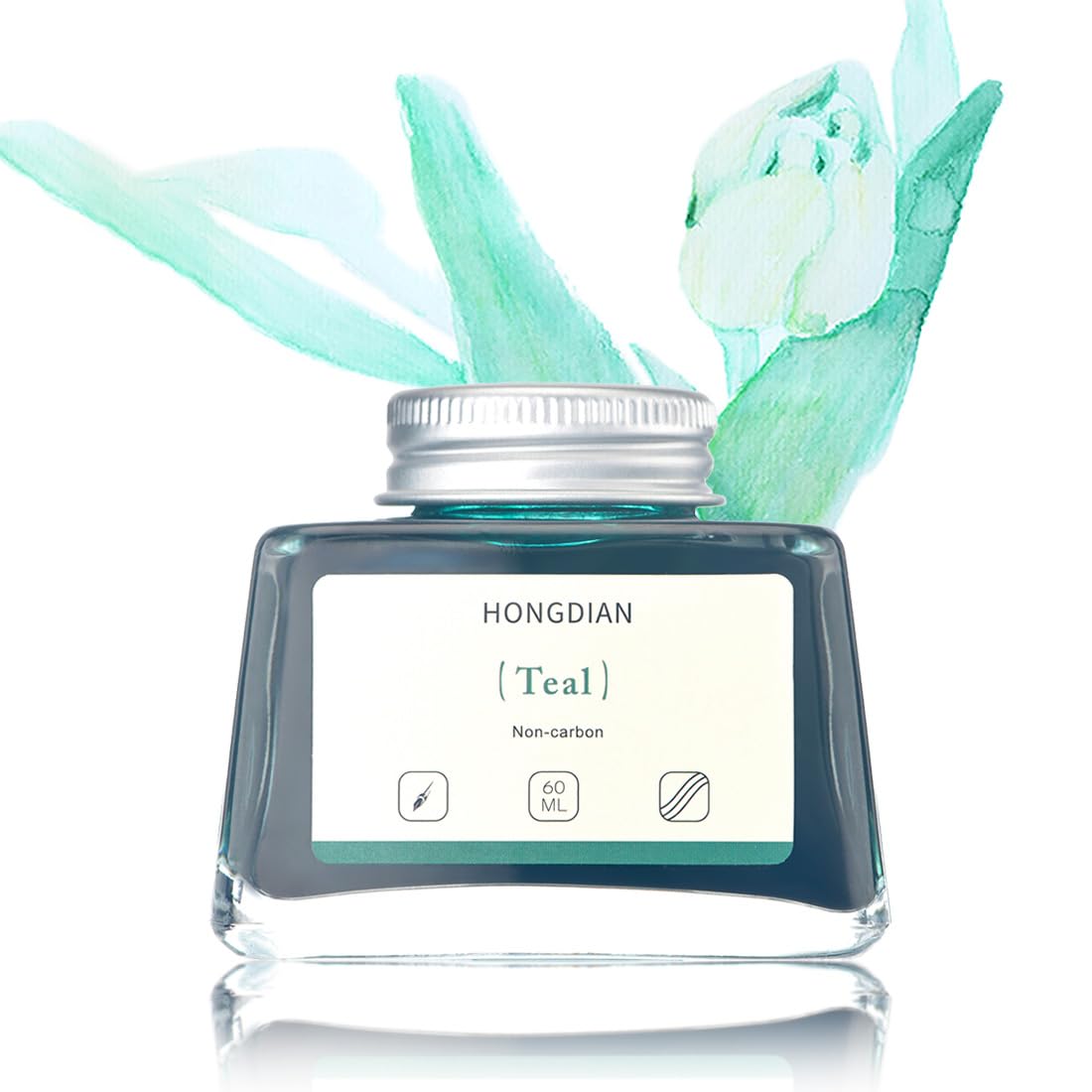 Asvine Hongdian Fountain Pen Bottled Ink Black, 60ml Fountain Pen Bottled Ink, Non Carbon