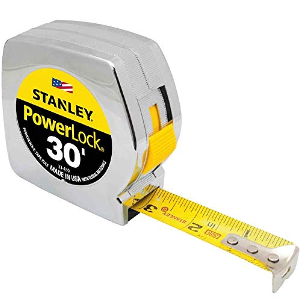 Stanley 33-231 3-Meter x 1/2-Inch Heavy Duty Powerlock Tape Rule With Metal Case