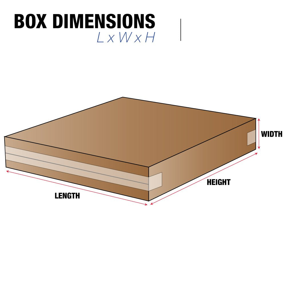 Tape Logic TLHD36642FOL Side Loading Boxes, 36" x 6" x 42", Kraft (Pack of 5)