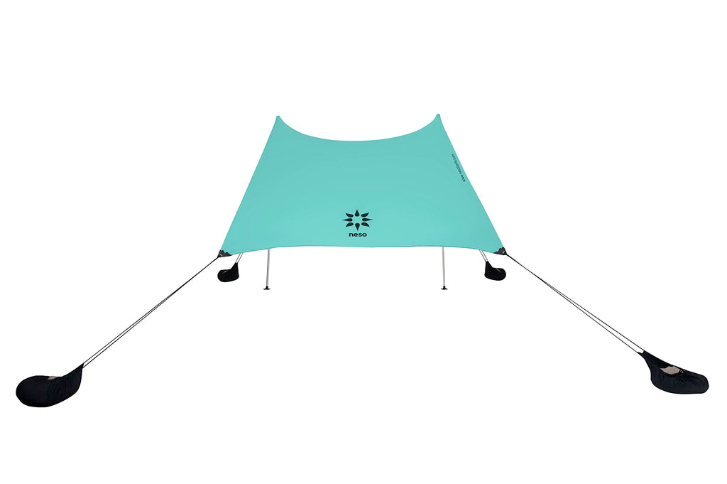 Neso Grande Portable Beach Tent Sun Shelter - Lightweight Beach Shade Canopy - Easy Setup for Family Outings - Patented Reinforced Corners - UPF 50+ Sun Protection - 7ft Tall, 9 x 9ft