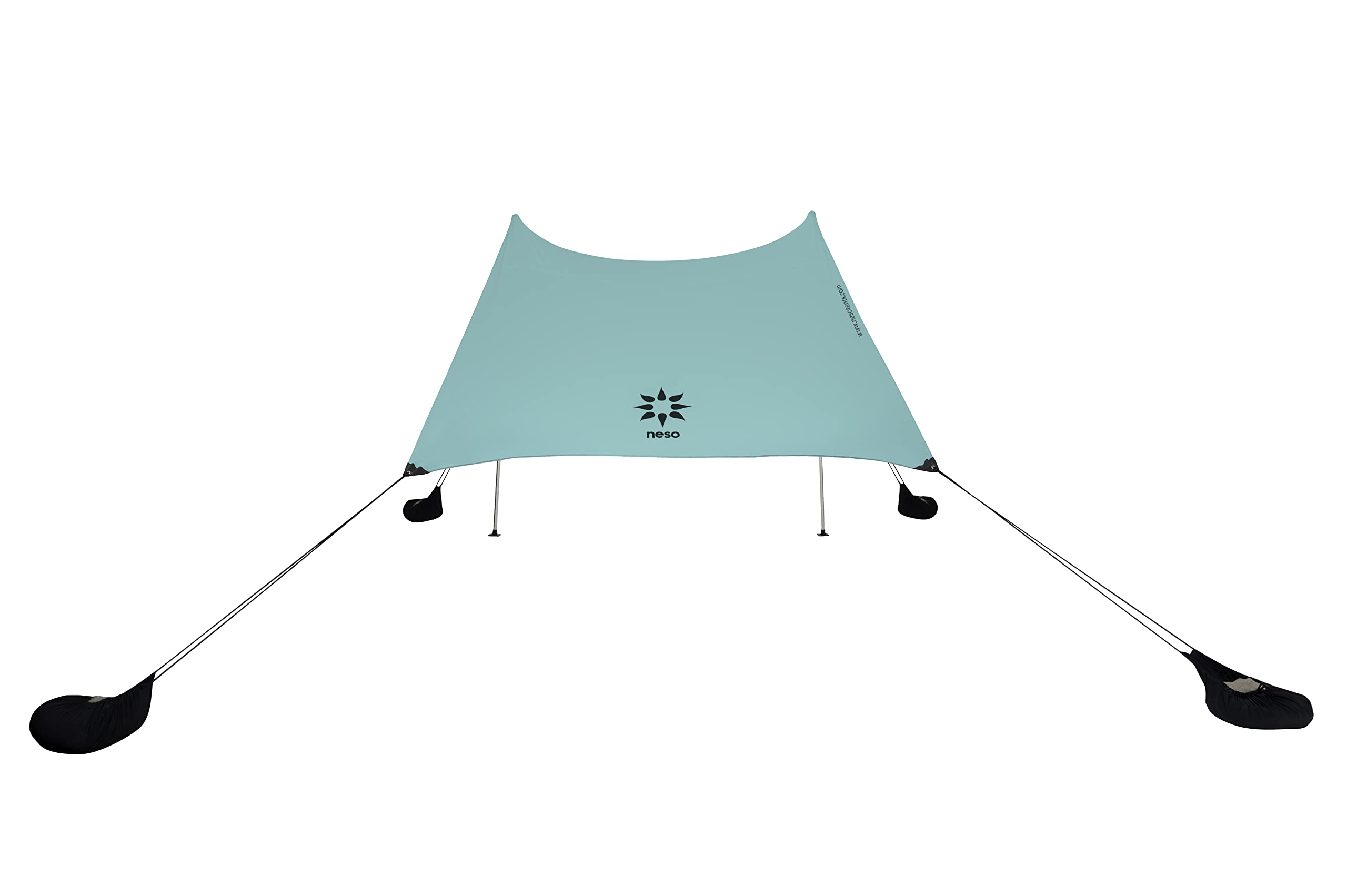 Neso Grande Portable Beach Tent Sun Shelter - Lightweight Beach Shade Canopy - Easy Setup for Family Outings - Patented Reinforced Corners - UPF 50+ Sun Protection - 7ft Tall, 9 x 9ft