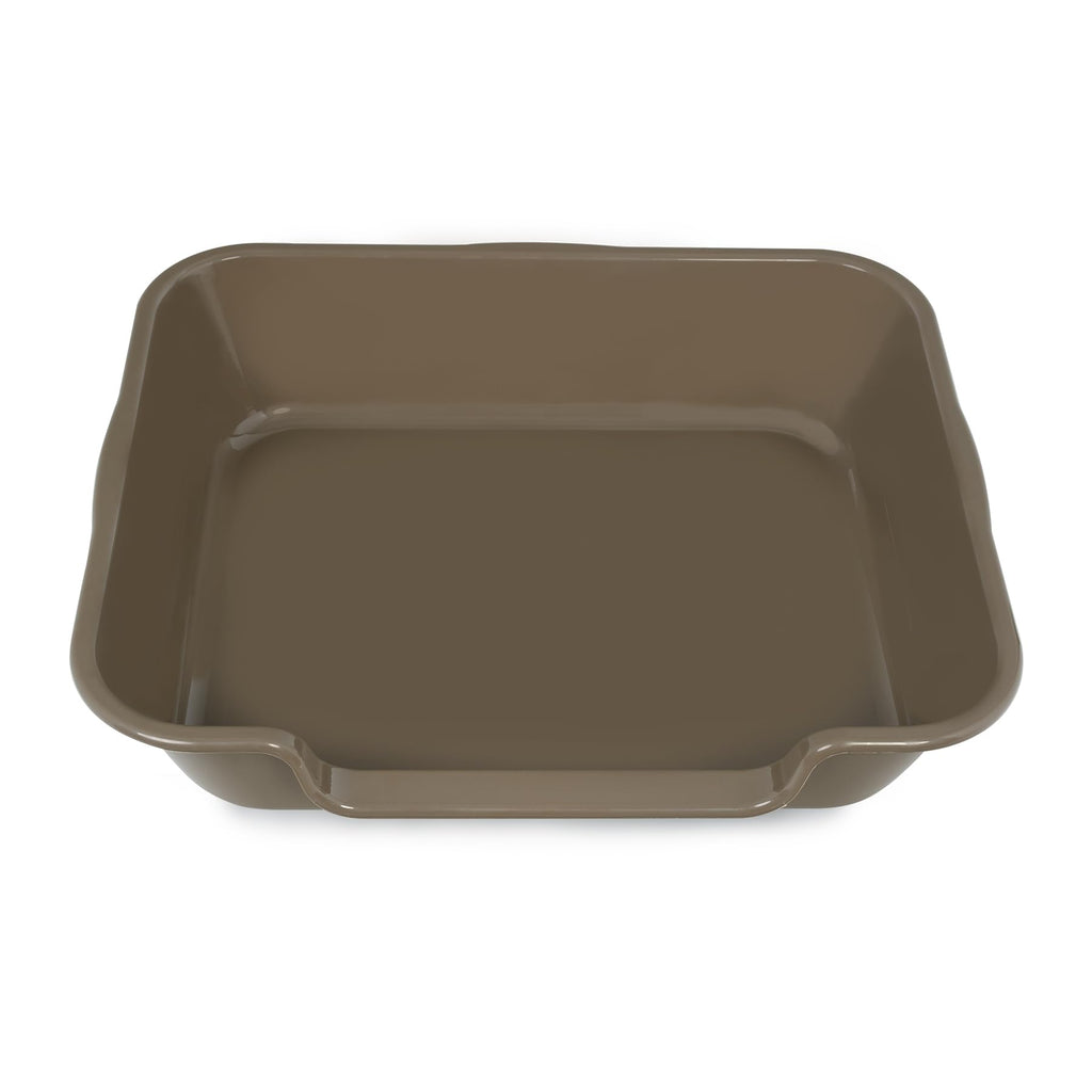 1 Pack of Extra Large Cat Litter Box (ABS Material), Low Entry Senior Litter Pen for Geriatric Kitty Big Cats, Jumbo Pet Safe Litter Boxes Tray for Pets Potty (Beach Sand, 20" L x 15.5" W)