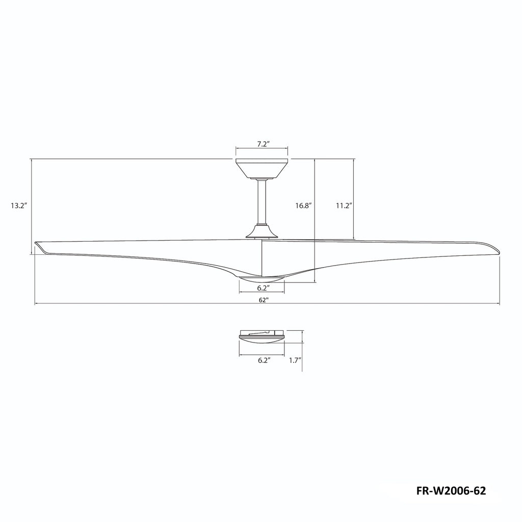 Modern Forms Zephyr Smart Indoor and Outdoor 3-Blade Ceiling Fan 52in Bronze/White Oak with Adjustable CCT 2700K-3000K-4000K-5000K LED Light Kit and Remote Control
