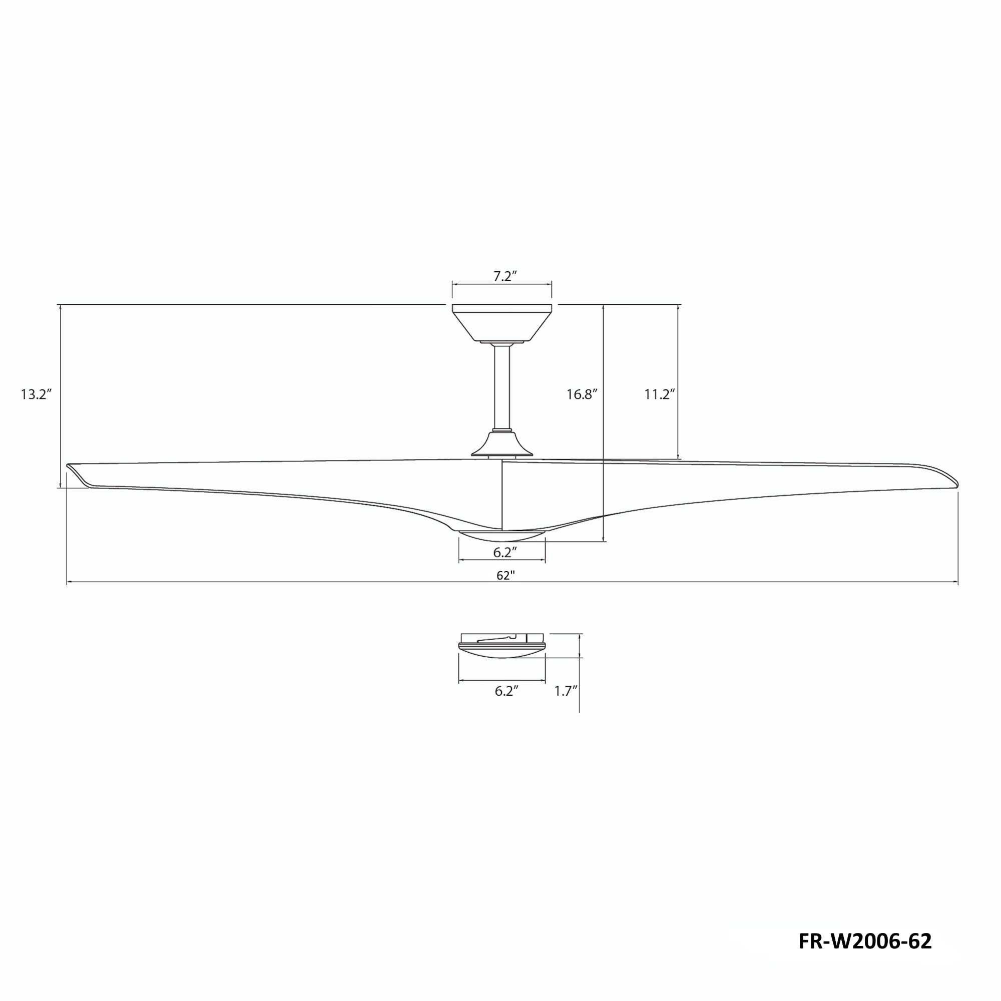 Modern Forms Zephyr Smart Indoor and Outdoor 3-Blade Ceiling Fan 52in Bronze/White Oak with Adjustable CCT 2700K-3000K-4000K-5000K LED Light Kit and Remote Control