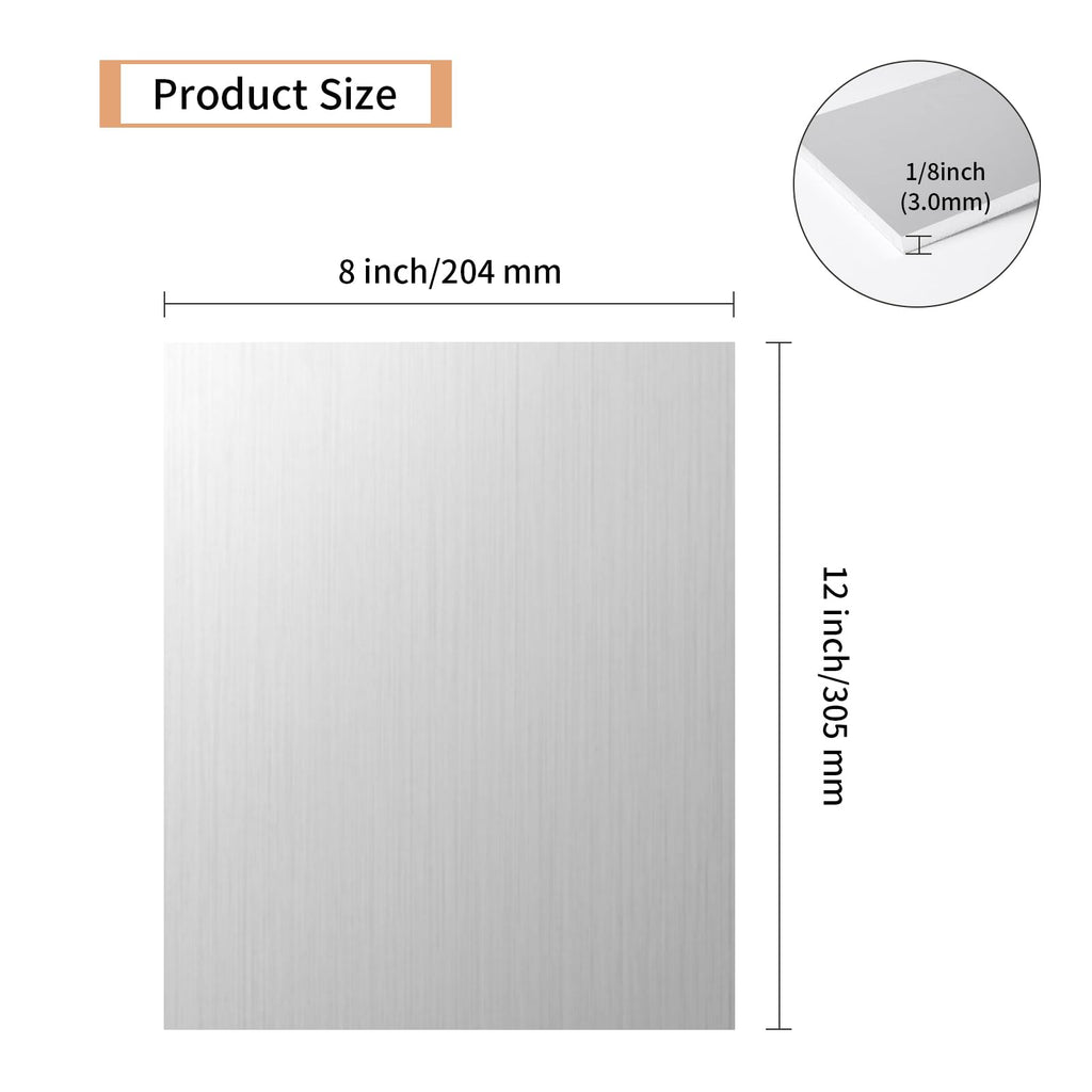 5PCS 6061 Aluminum Sheet Metal 1/4" x 4" x 4", Aluminum Plates Covered with Protective Film, Heat Treatable Aluminum Flat Bar for DIY Craft, Industry