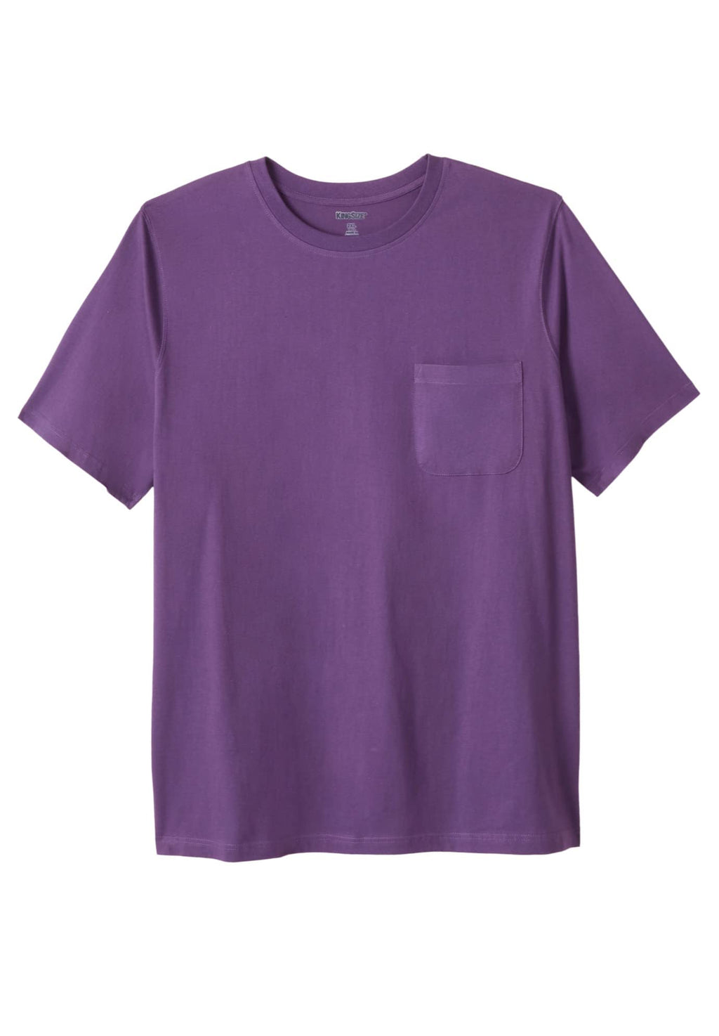 KingSize Men's Big & Tall Shrink-Less Lightweight Pocket Crewneck T-Shirt