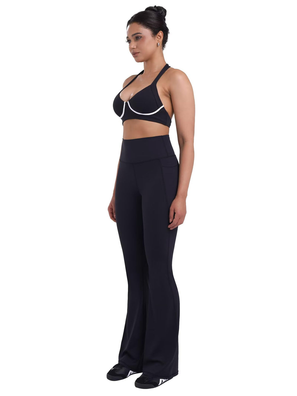 Sunzel Women Mini Flare Leggings with Pockets Breathable Bootcut Yoga Pants | Mini Flare, Buttery Soft, High Stretchy, High Waisted Tummy Control, Gym Clothes, Workout Casual Dance