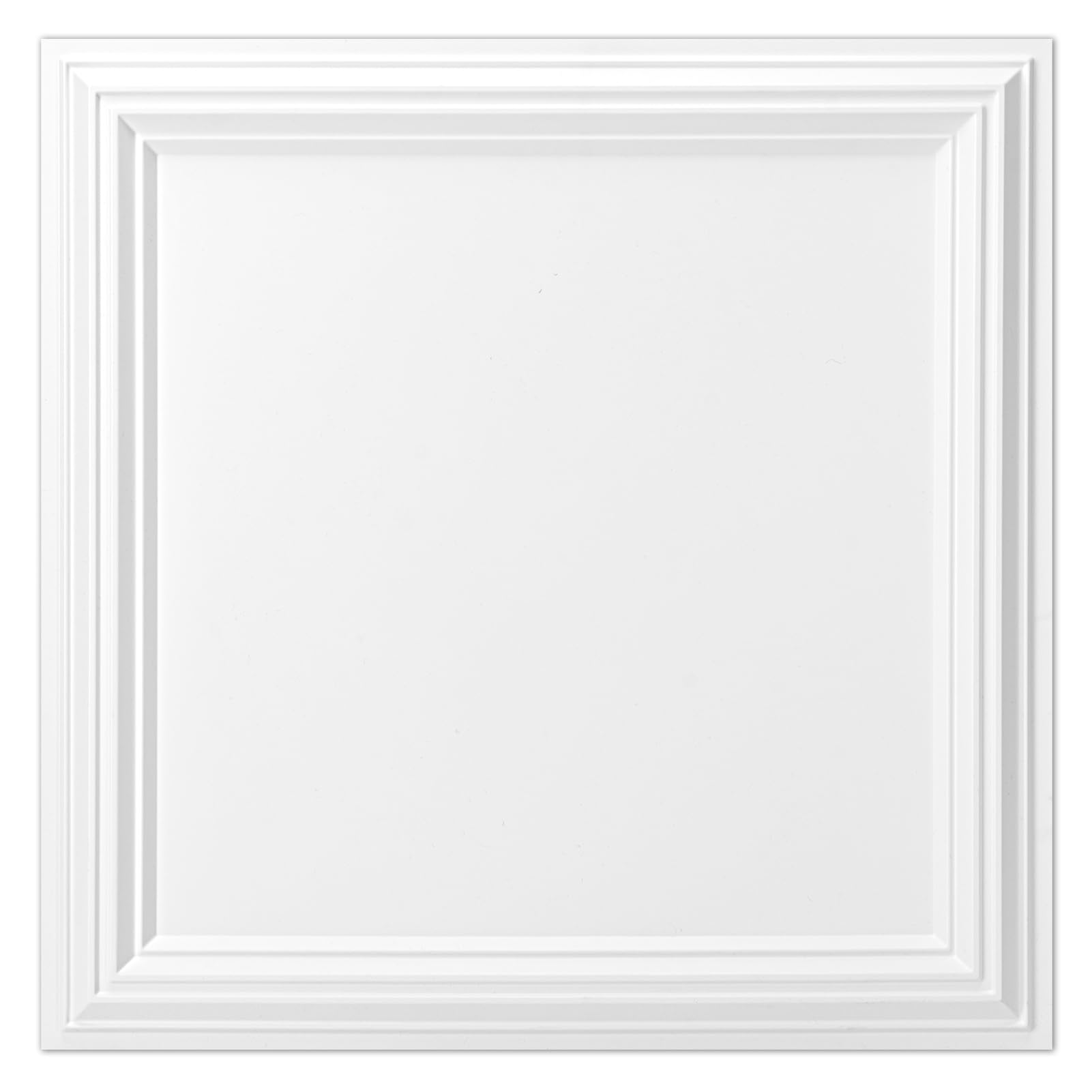 Art3d Drop Ceiling Tiles 24x24in. (12-Pack, 48 Sq.ft), Wainscoting Panels Glue Up 2ft x 2ft for Interior Décor in Living Room, Bedroom & Office, Star Black