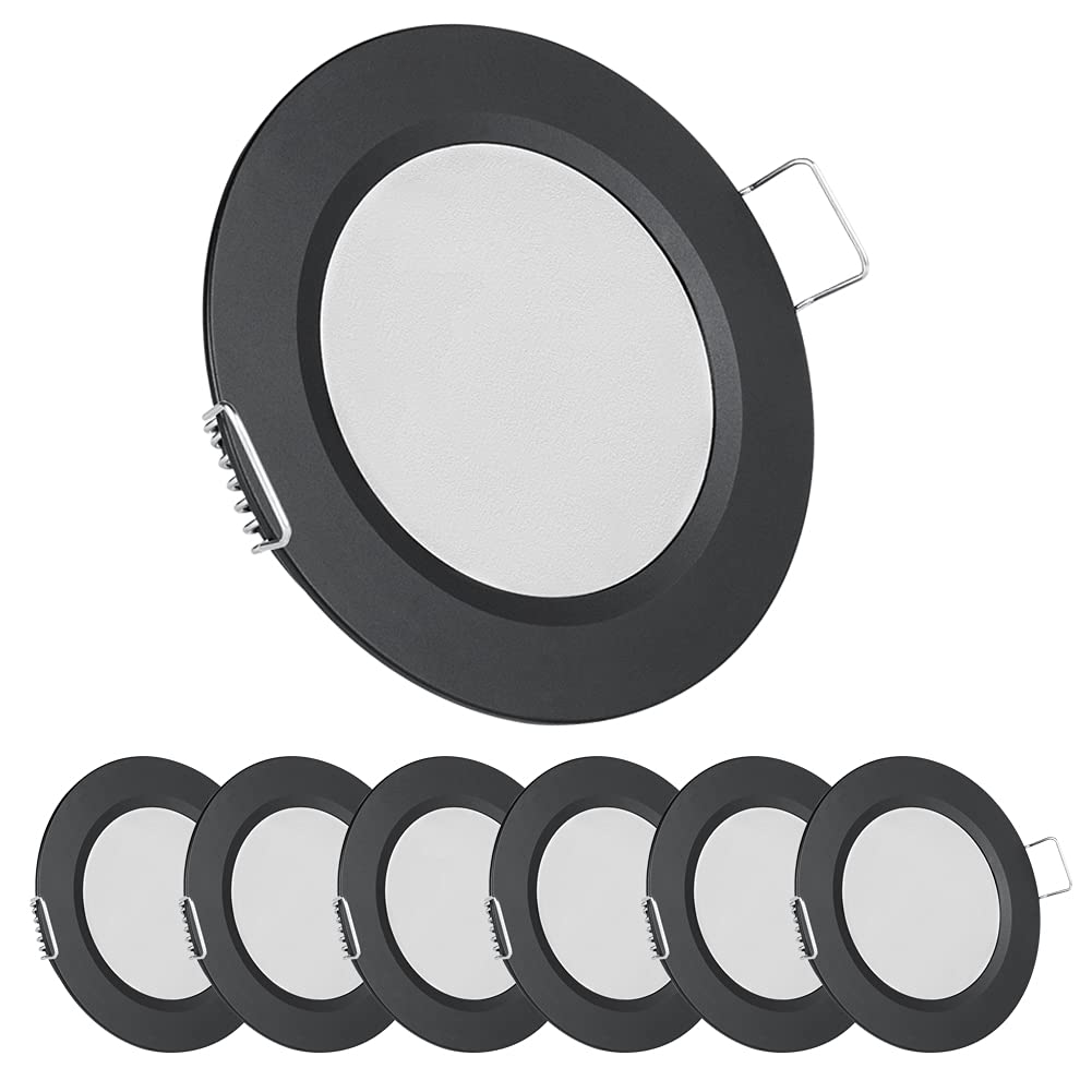acegoo RV 2.75" Recessed LED Ceiling Light 12V Ultra-Thin Puck Light, Dimmable RV Lights Interior for Camper Van Truck Motorhome Boat Sailboat Roof Under Cabinet Lighting, 6 Pack (White,Cool White)