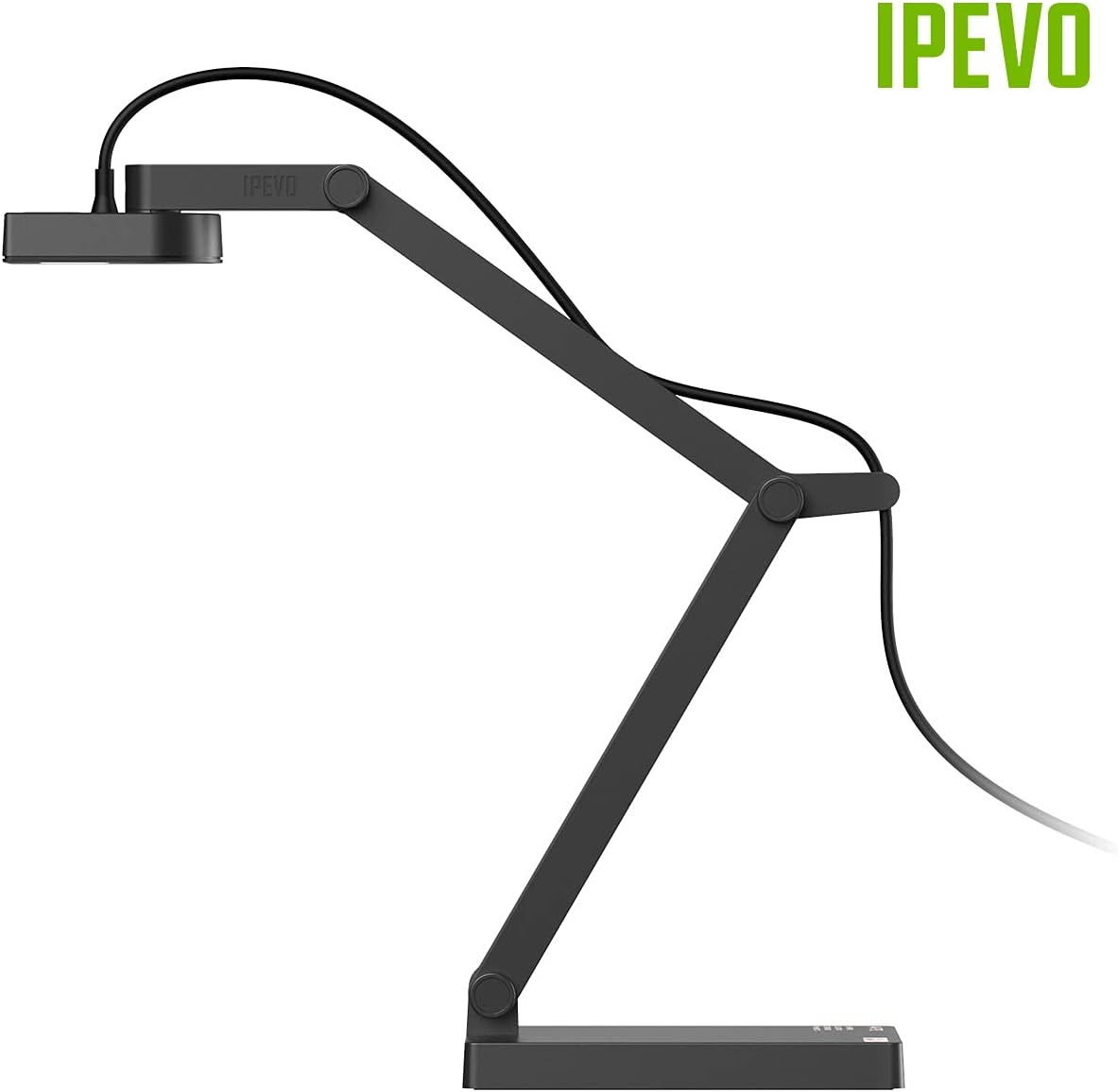 IPEVO V4K PRO Ultra HD USB Document Camera with AI-Enhanced Mic, for Classroom visualization, Online Teaching, Work from Home, Streaming, with Noise Cancellation for Clear Voice, Black