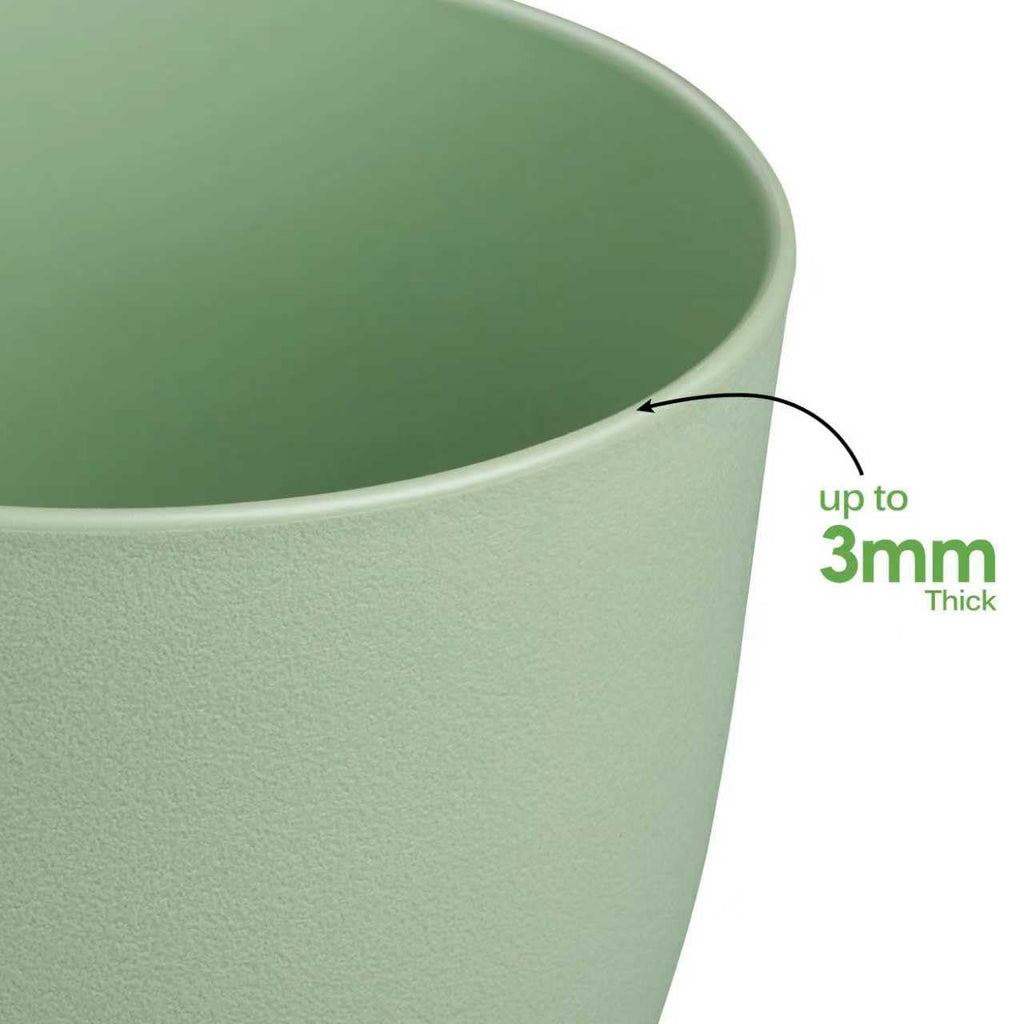 Ferlypote Plant Pots 8 Inch Set of 2, Flower Pots with Multi Mesh Drainage Holes, Planters for Indoor Outdoor Garden Plants and Flowers (Black)