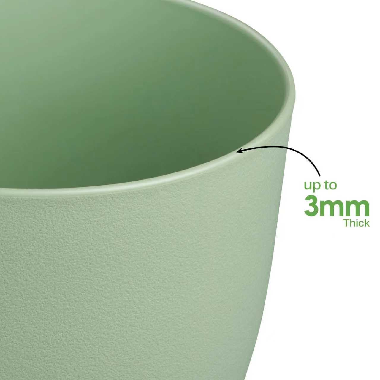 Ferlypote Plant Pots 8 Inch Set of 2, Flower Pots with Multi Mesh Drainage Holes, Planters for Indoor Outdoor Garden Plants and Flowers (Black)