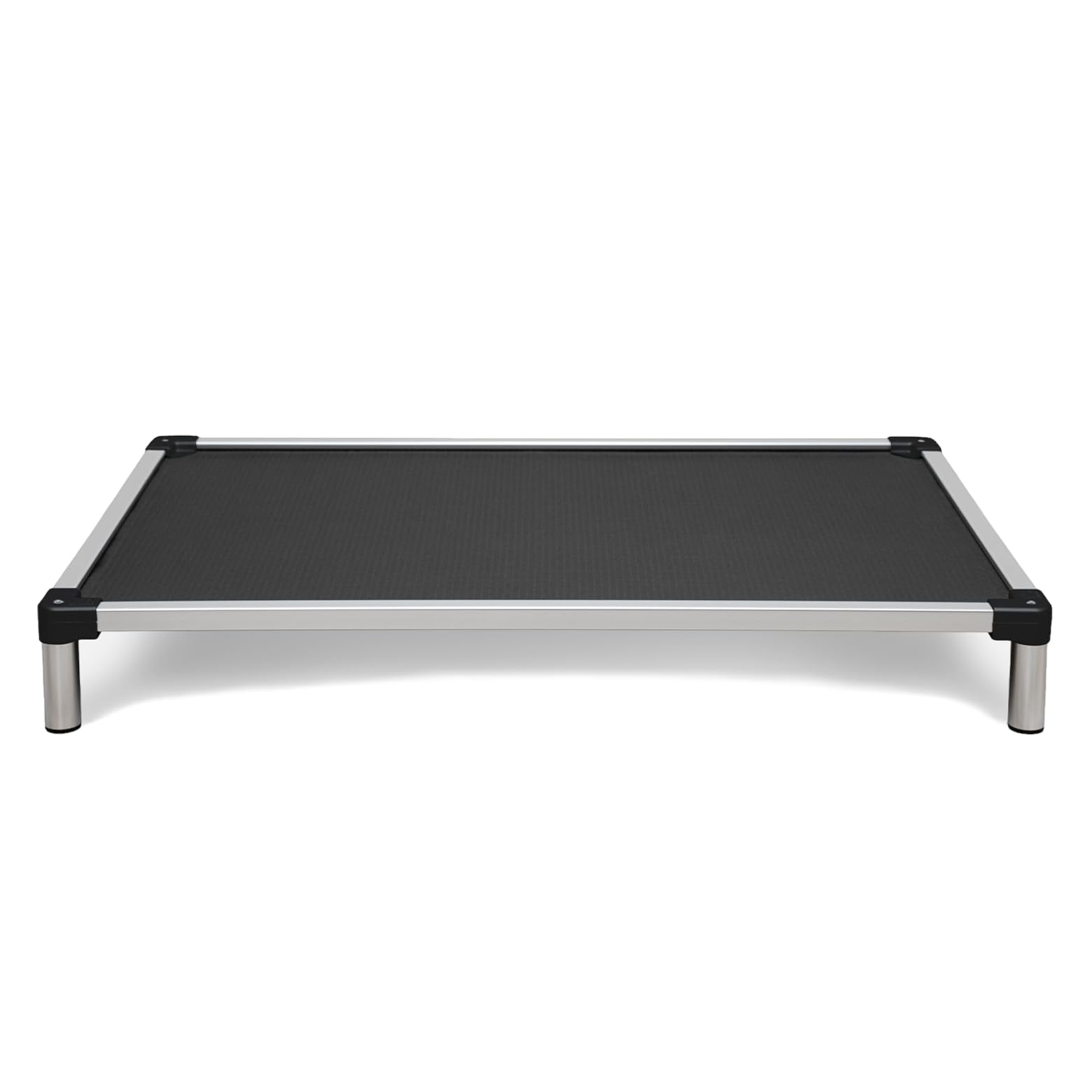 K9 Ballistics Chew Proof Elevated Cooling Outdoor Cot Bed for Small Dogs & Puppies - Virtually Indestructible, Preassembled, Withstands Aggressive Chewers - S, Black Mesh