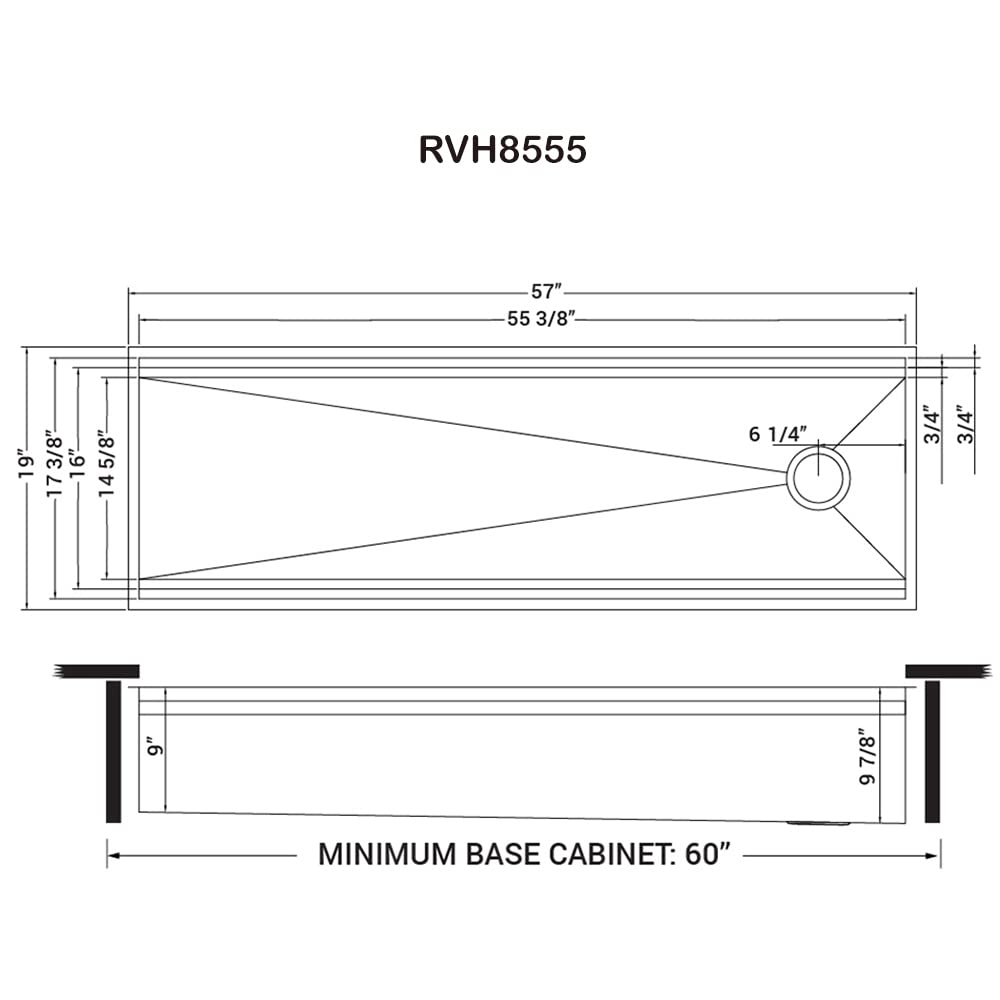 Ruvati 33-inch Workstation Kitchen Sink - Dual Tier Double Bowl Kitchen Sink - Low Divide Undermount Sinks - 16 Gauge Stainless Steel Kitchens Sinks - RVH8255