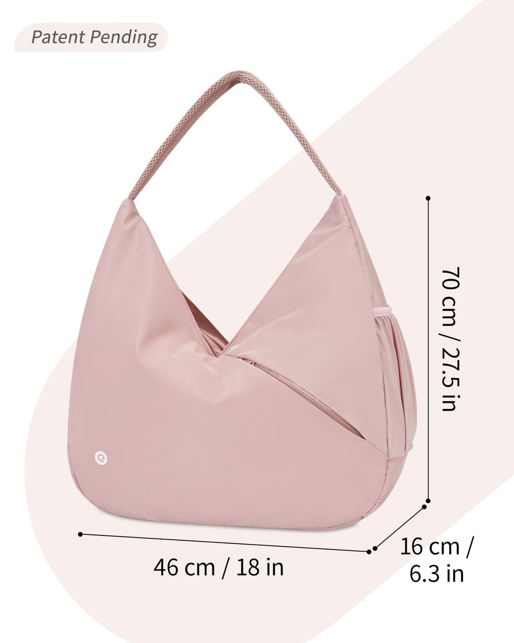 Ceneda Large Gym Bag for Women with Hidden Yoga Mat Holder & Shoe Compartment & Wet Pocket, Sports Duffle Bag for Travel