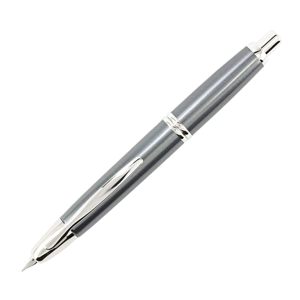 PILOT Vanishing Point Collection Refillable & Retractable Fountain Pen, Black Carbonesque Barrel with Rhodium Accents, Blue Ink, Medium Nib (60246)