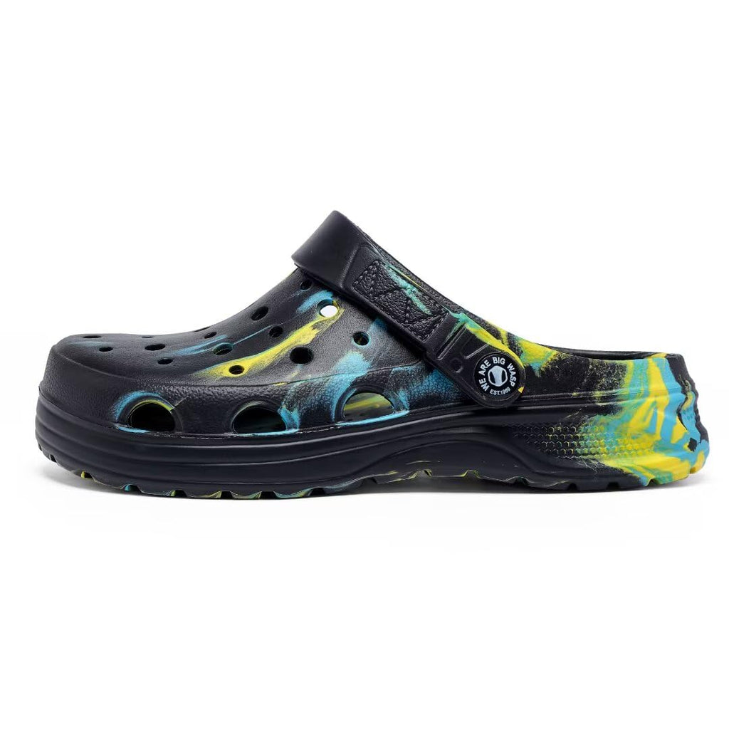 Kids Boys&Girls Black Camouflage Clogs Children's Beach Shoes Classic Marbled Tie Dye Clog Little Kid