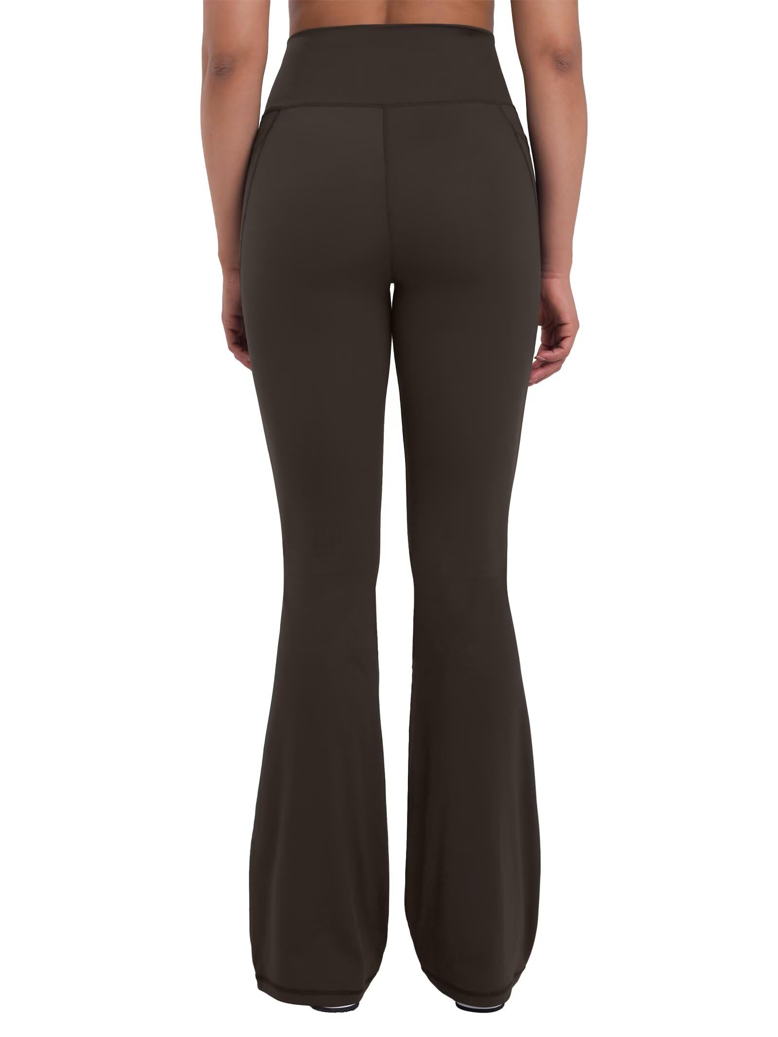 Sunzel Women Mini Flare Leggings with Pockets Breathable Bootcut Yoga Pants | Mini Flare, Buttery Soft, High Stretchy, High Waisted Tummy Control, Gym Clothes, Workout Casual Dance