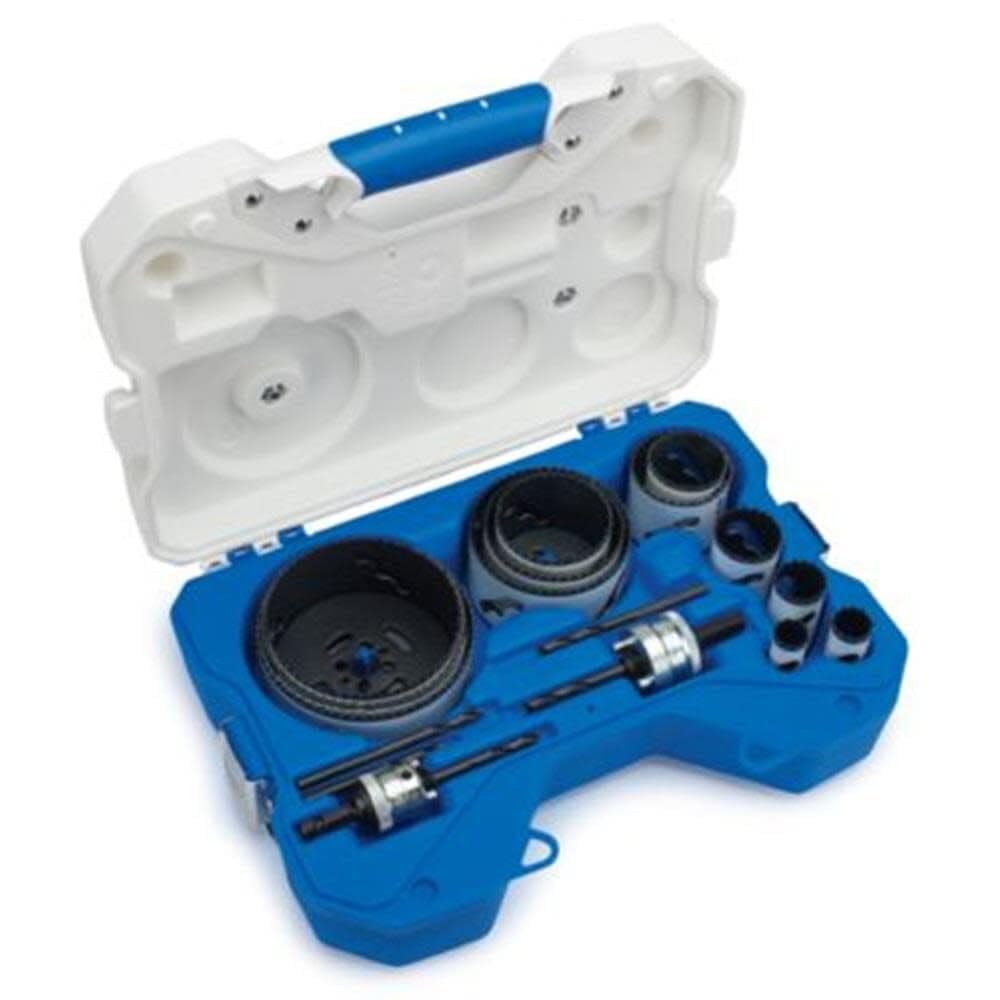 LENOX Tools Bi-Metal Speed Slot Hole Saw Set, 9 Piece Kit (700G)