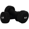 FUXION Neoprene Dumbbell Hand Weights, Sets of 2 Hexagon Non-Slip Weights for Home Gym Yoga Pilates Workout