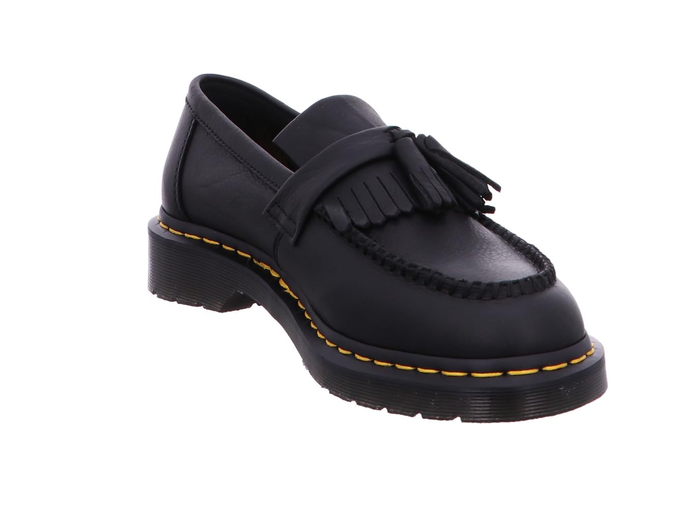 Dr. Martens Unisex Adult Adrian Yellow Stitch Leather Loafers