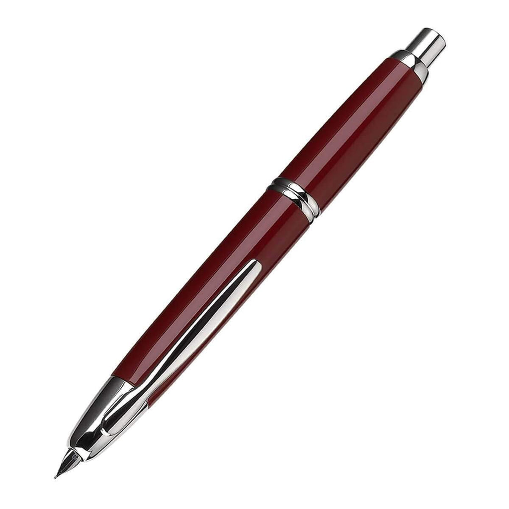 PILOT Vanishing Point Collection Refillable & Retractable Fountain Pen, Black Carbonesque Barrel with Rhodium Accents, Blue Ink, Medium Nib (60246)