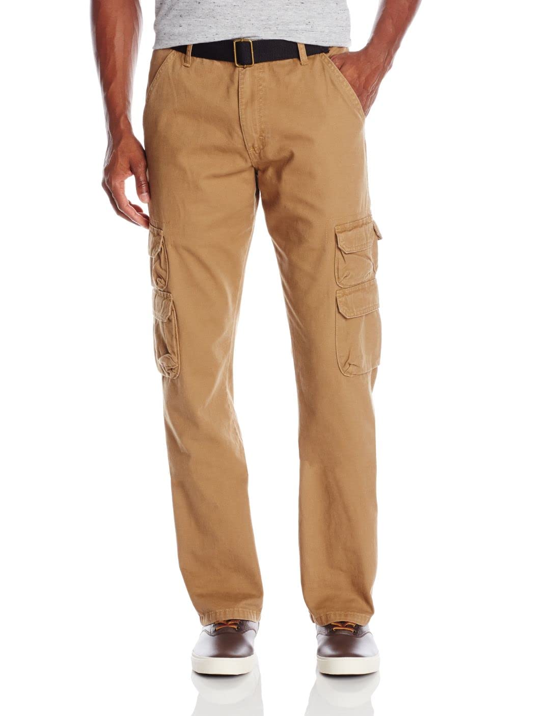 Wrangler Authentics Men's Premium Relaxed Fit Straight Leg Cargo Pant (Bennard)