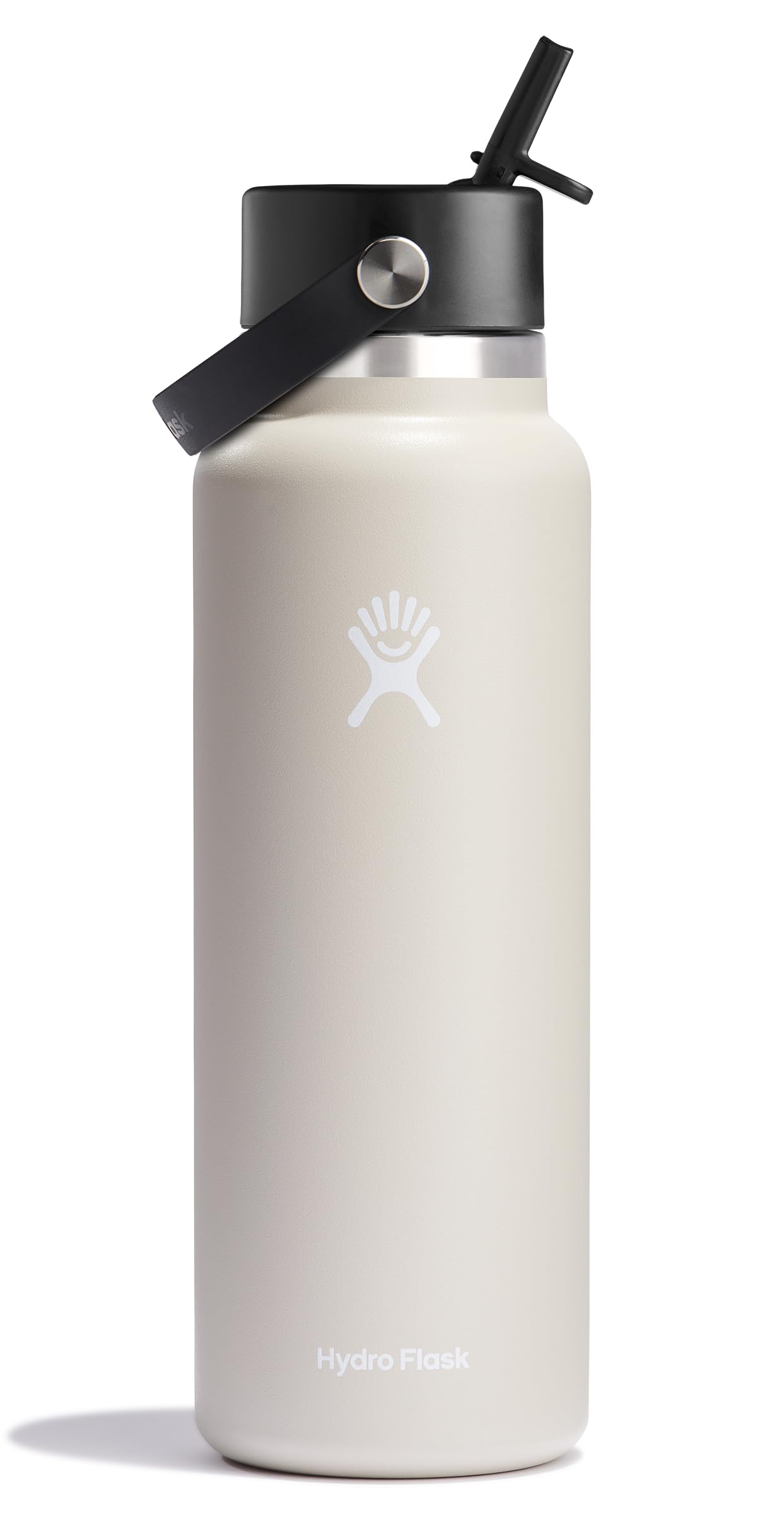 Hydro Flask Water Bottle - Insulated Stainless Steel - Wide Straw Lid, Non Spill, Leakproof in 24 Oz Forest Green Arc
