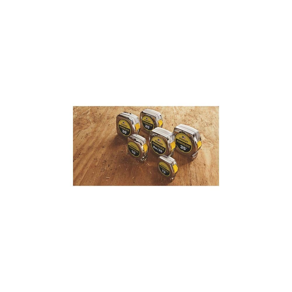 Stanley 33-231 3-Meter x 1/2-Inch Heavy Duty Powerlock Tape Rule With Metal Case