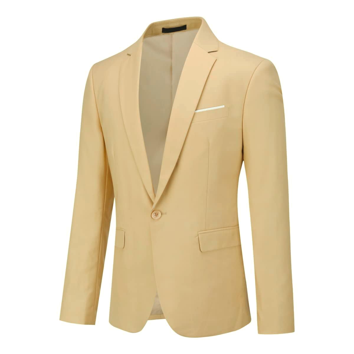 Cloudstyle Men's Suit Jacket One Button Slim Fit Sport Coat Business Daily Blazer