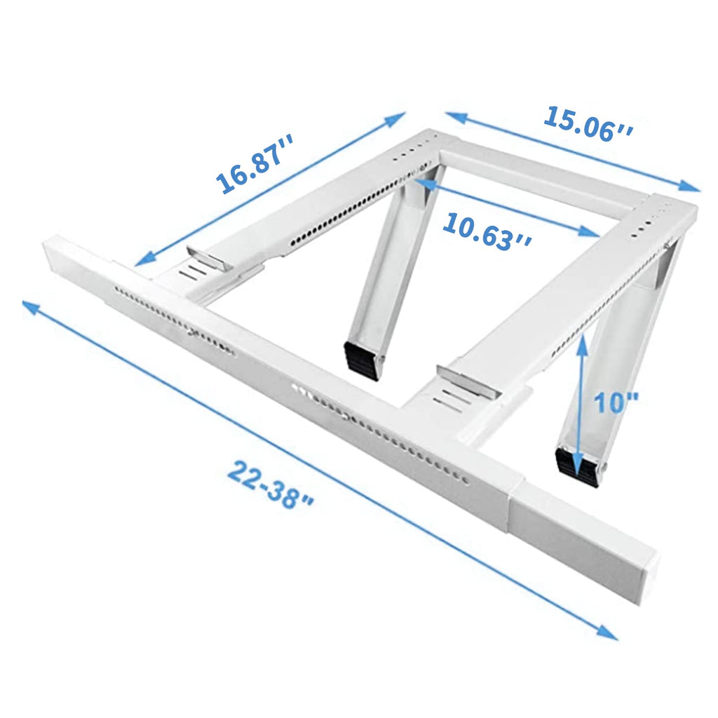 Qualward Air Conditioner Bracket Window AC Support Brackets - Heavy Duty with 2 Arms, Up to 180 lbs for 12000 to 24000 BTU AC Units- Fits Single Or Double Hung Windows