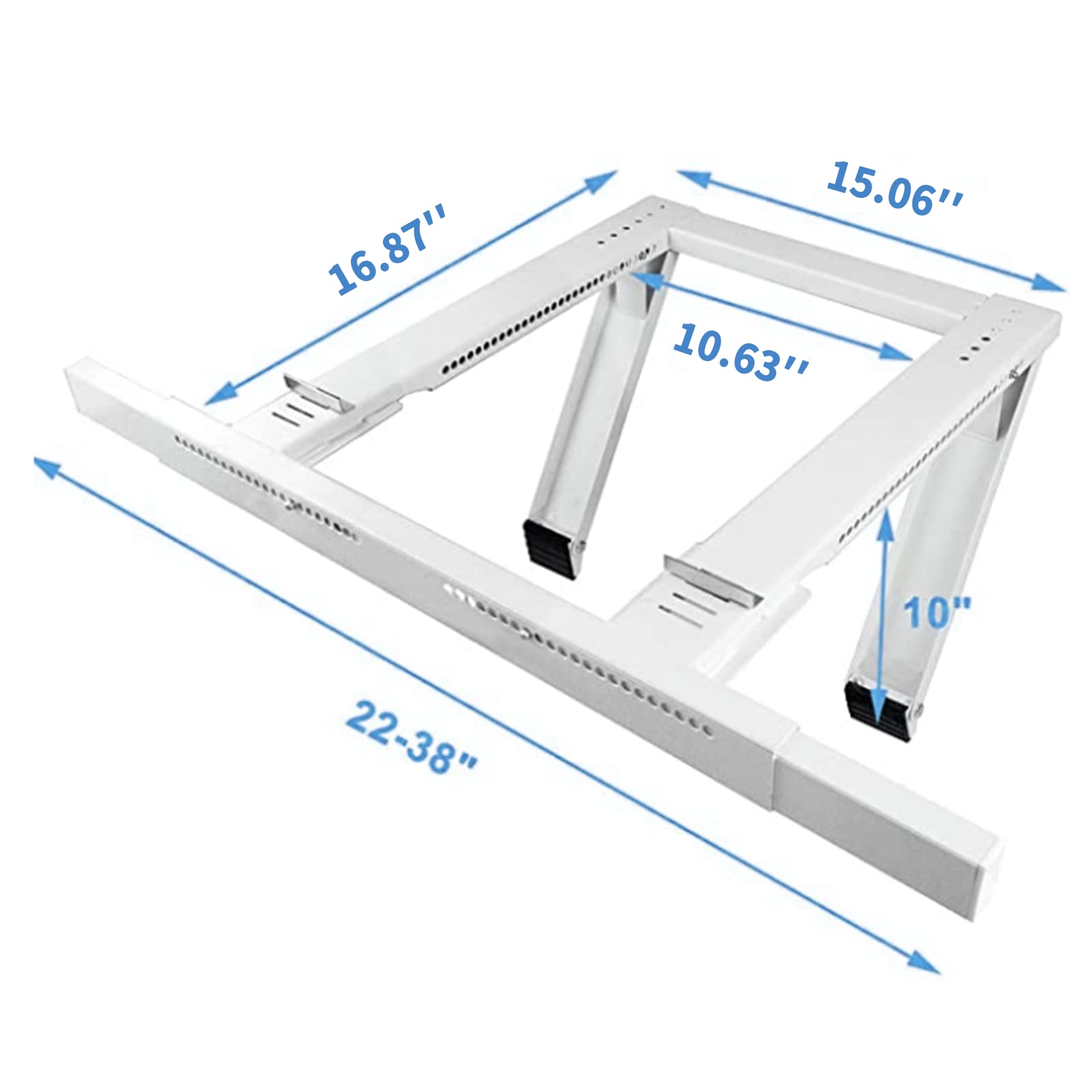 Qualward Air Conditioner Bracket Window AC Support Brackets - Heavy Duty with 2 Arms, Up to 180 lbs for 12000 to 24000 BTU AC Units- Fits Single Or Double Hung Windows