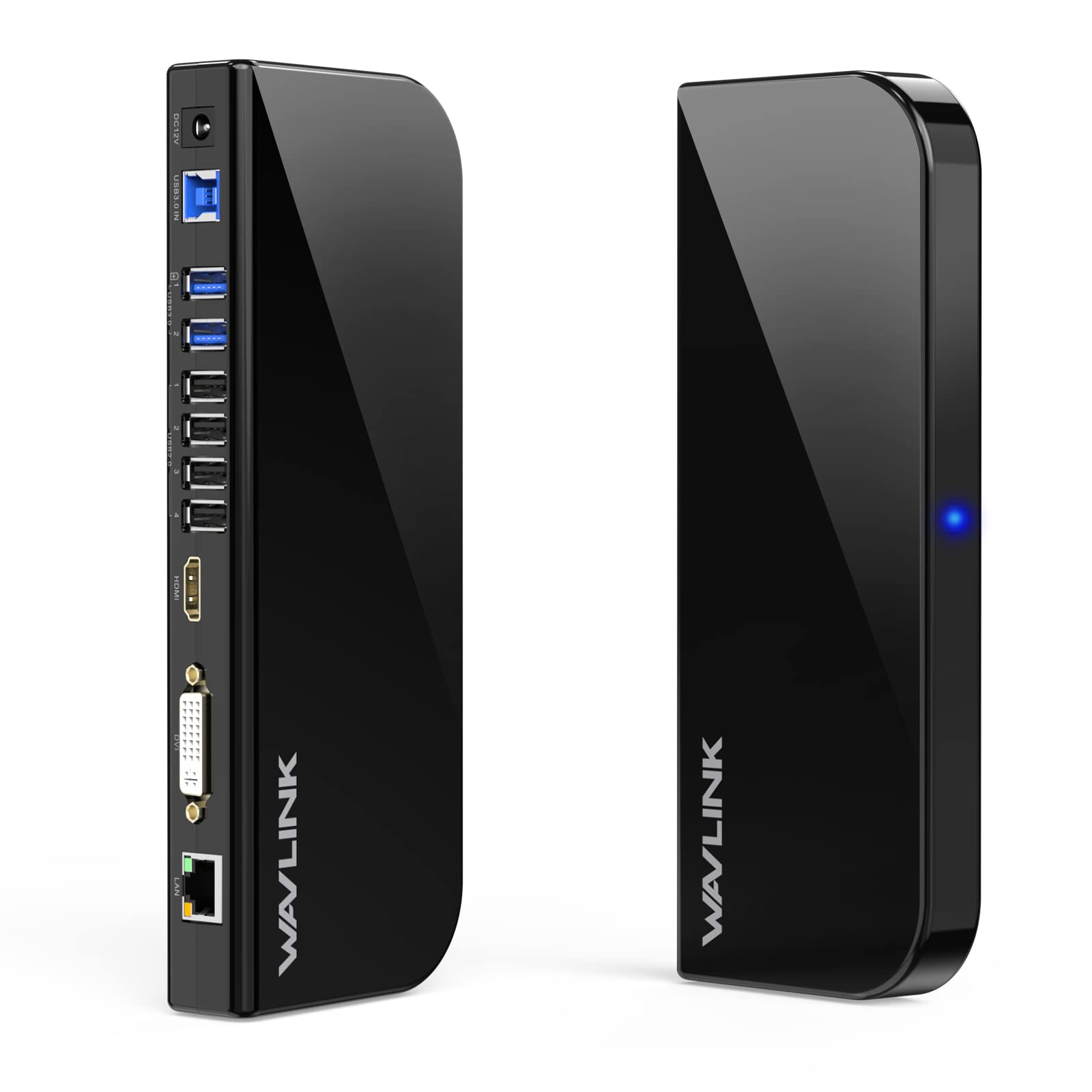 WAVLINK USB Laptop Docking Station Dual Monitors, DisplayLink Laptop Dock for M1-M5 Mac/MacBook Neo, Windows, ChromeOS(HDMI & HDMI/DVI, 6xUSB Ports, LAN, Audio)